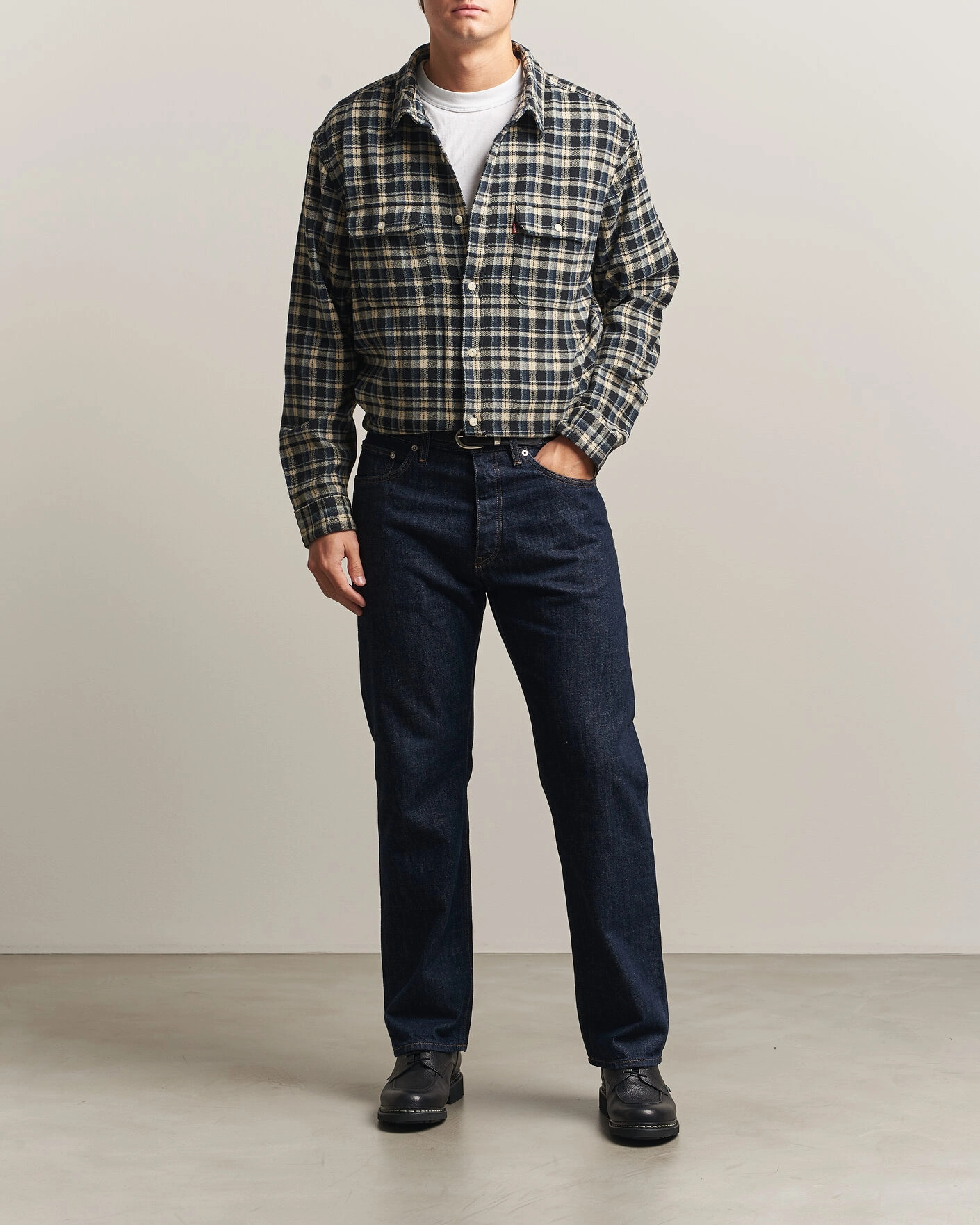 Herr | Skjortor | Levi's | Jackson Worker Shirt Jet Black