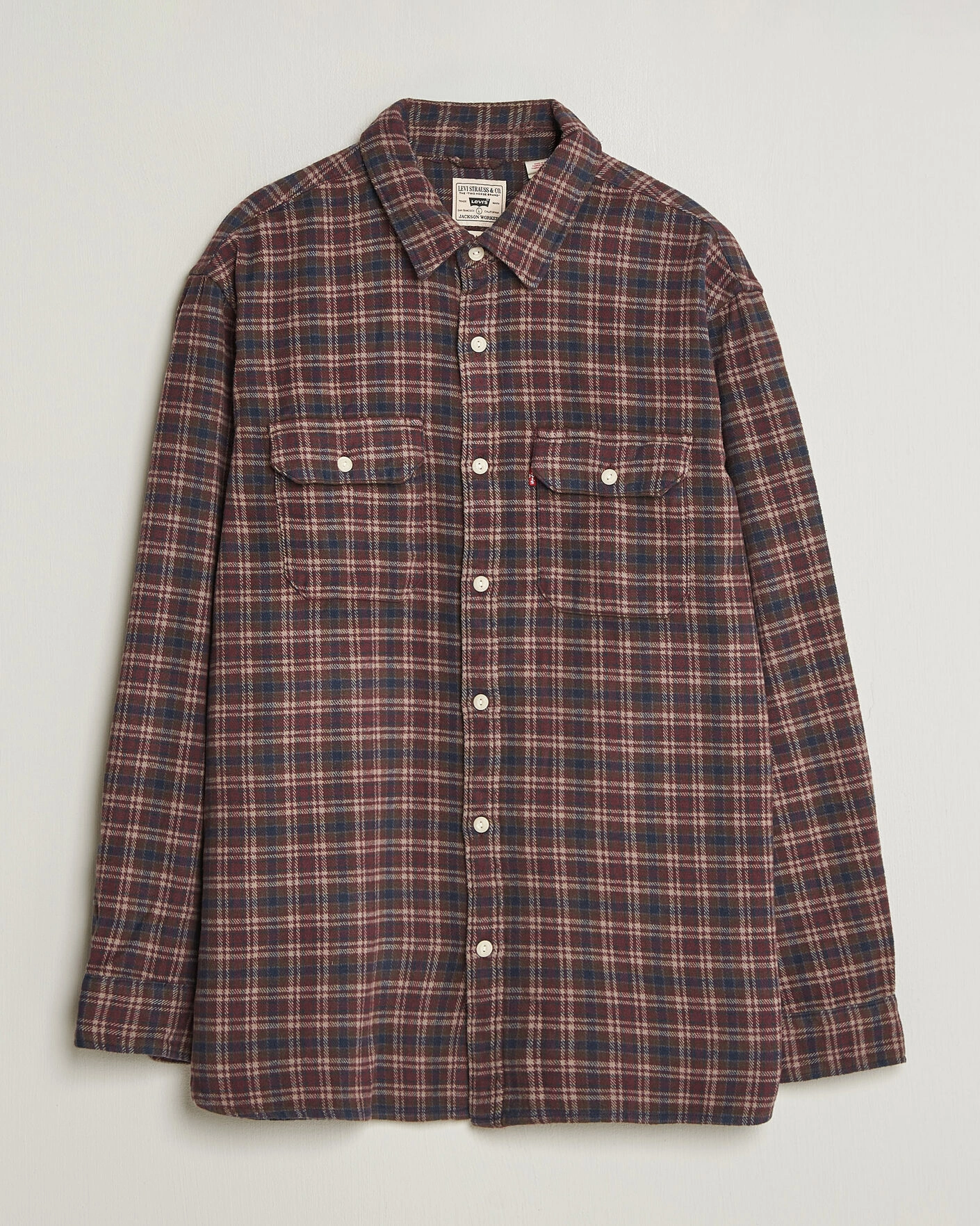 Herr | Skjortor | Levi's | Jackson Worker Shirt Vineyard Wine