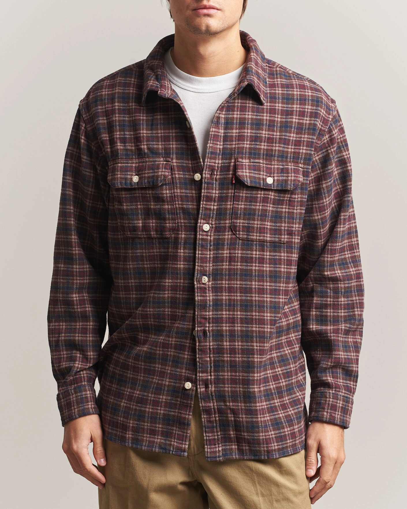 Herr | Skjortor | Levi's | Jackson Worker Shirt Vineyard Wine