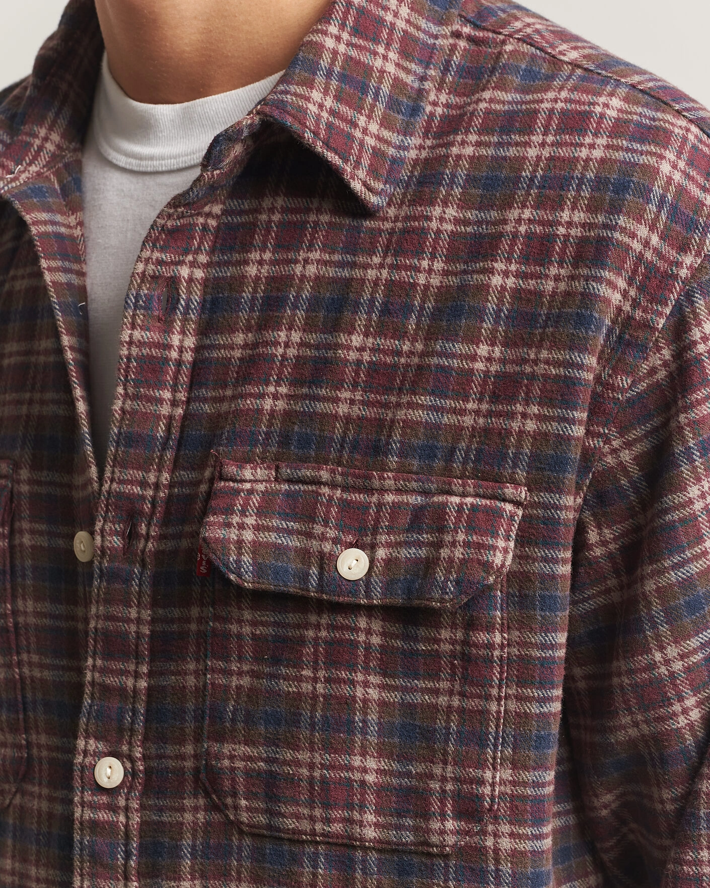 Herr | Skjortor | Levi's | Jackson Worker Shirt Vineyard Wine