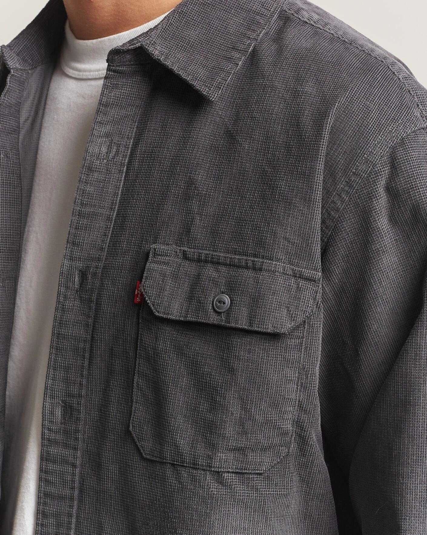 Herr | Skjortor | Levi's | Jackson Corduroy Worker Shirt Greystroke