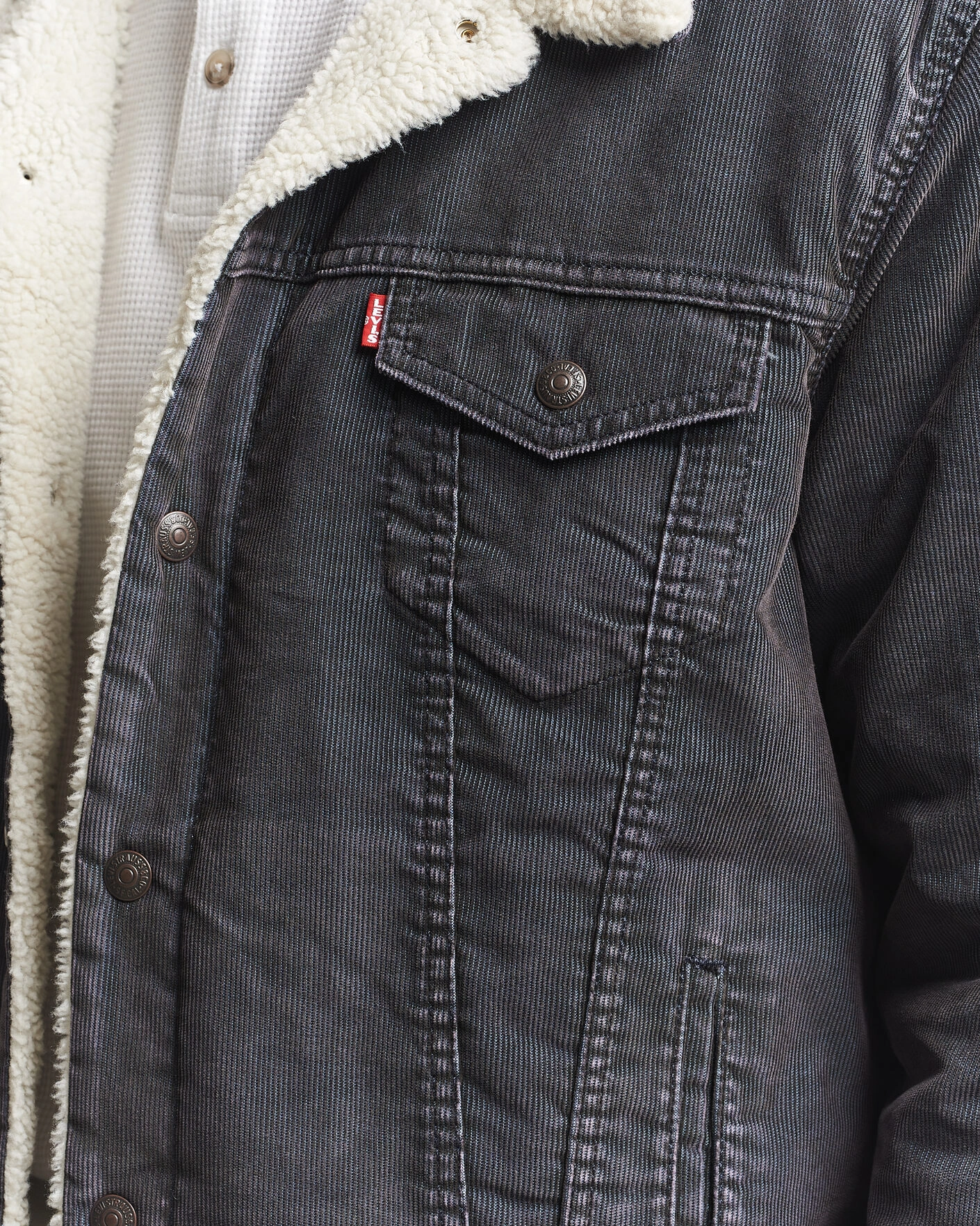 Herr | Jackor | Levi's | Type 3 Sherpa Trucker Worn-In Delft Steelhead