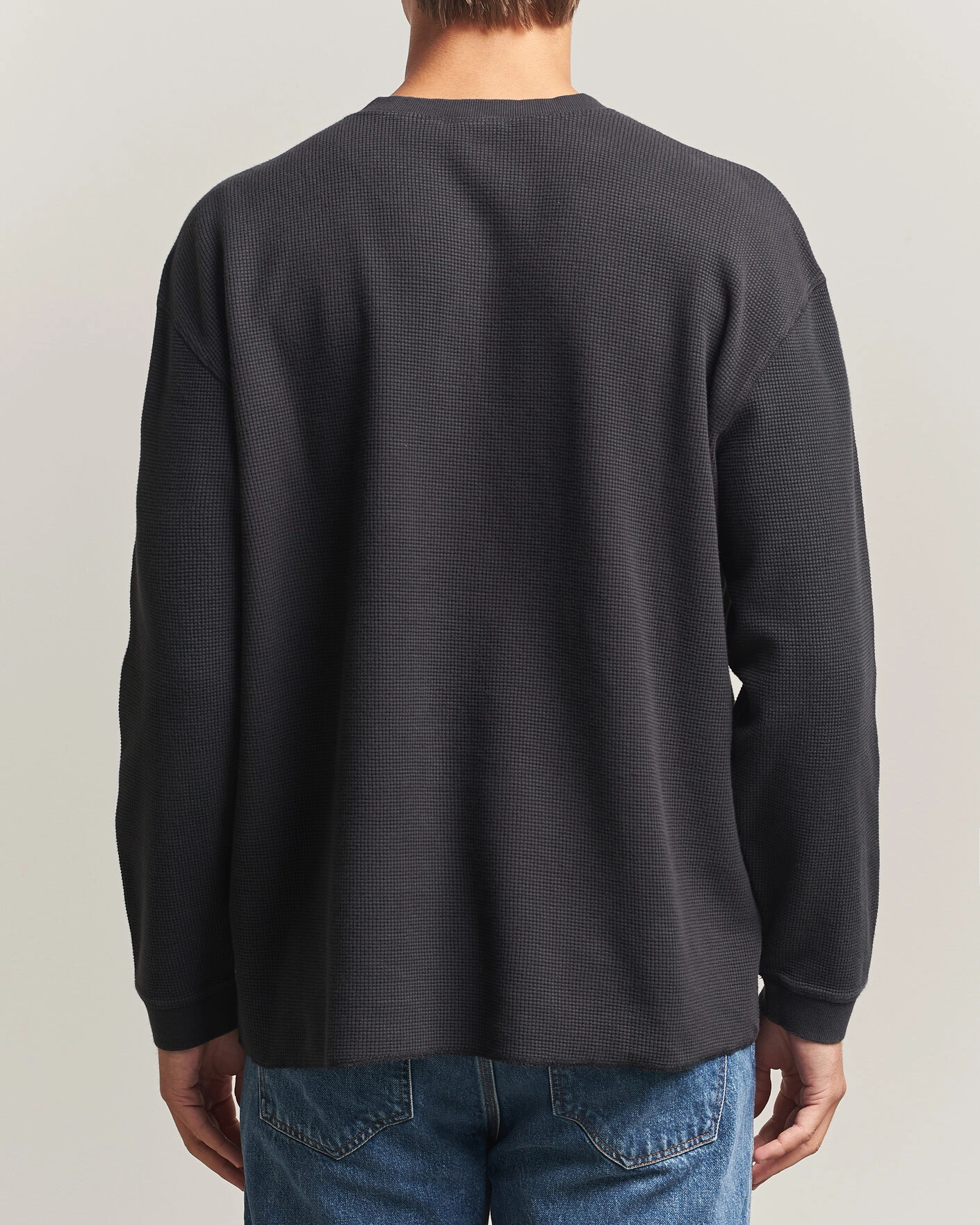 Herr | Tröjor | Levi's | Relaxed Henley Mineral Black
