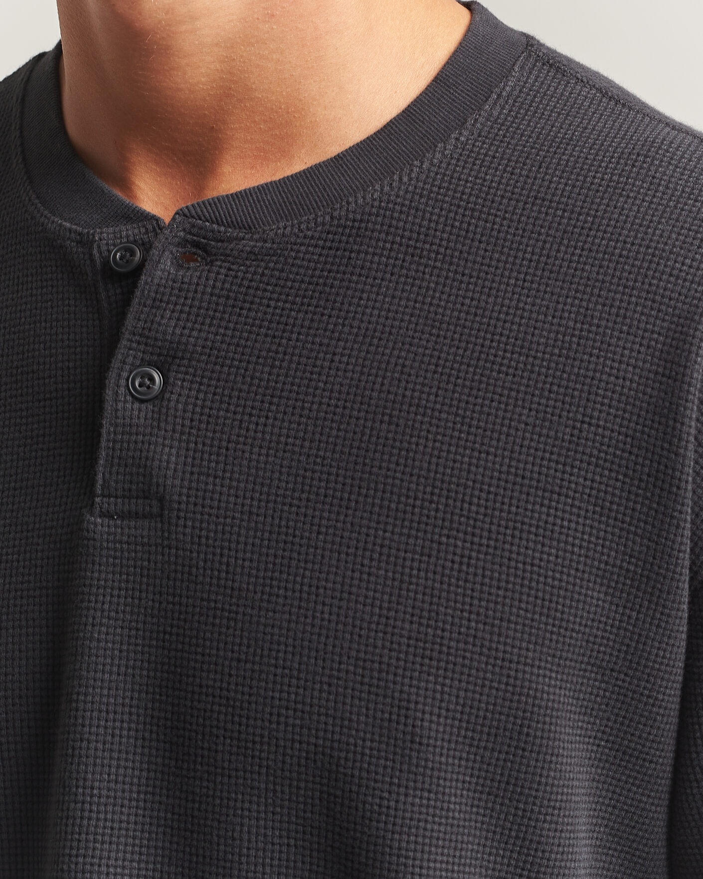 Herr | Tröjor | Levi's | Relaxed Henley Mineral Black
