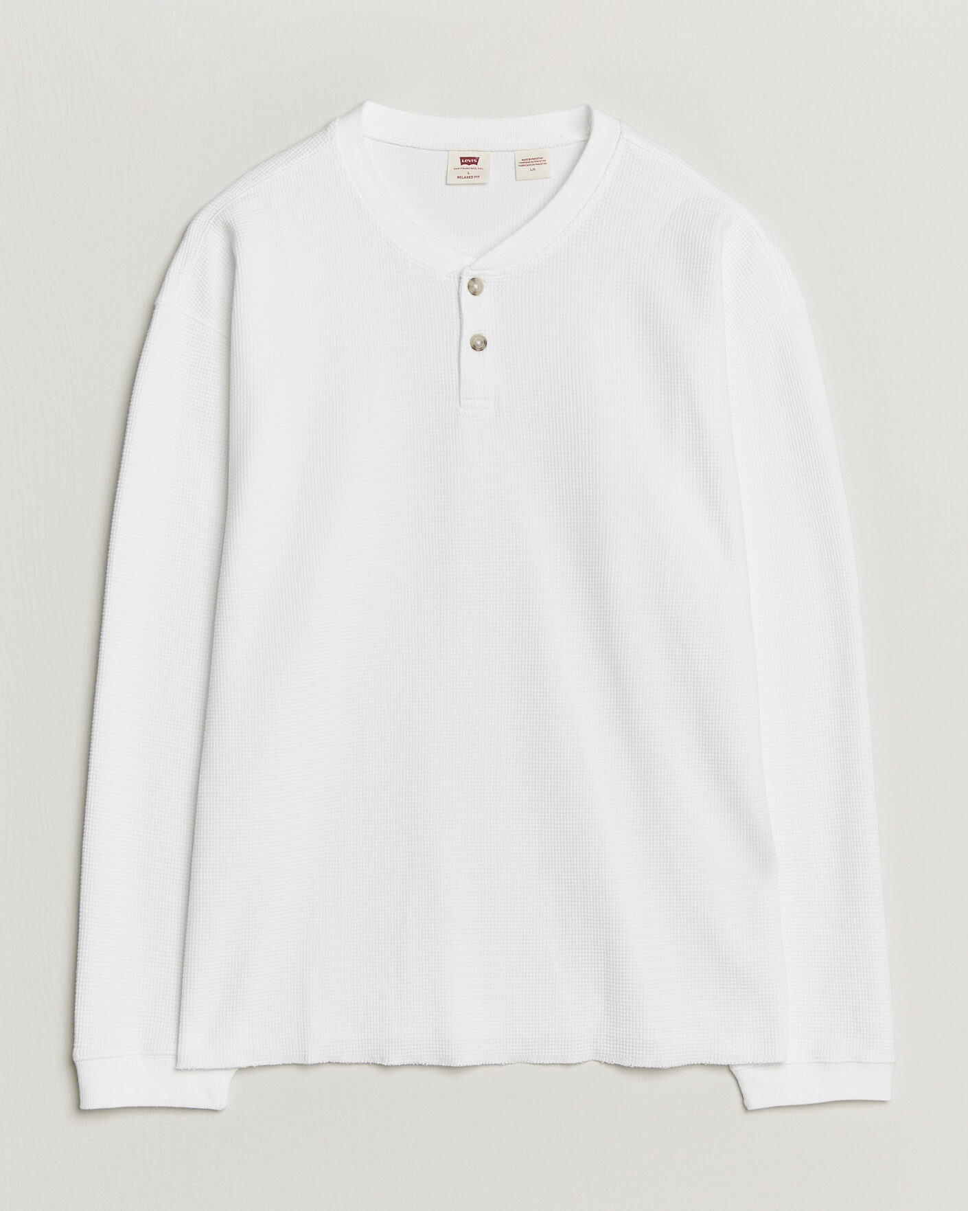 Herr | Tröjor | Levi's | Relaxed Henley Bright White