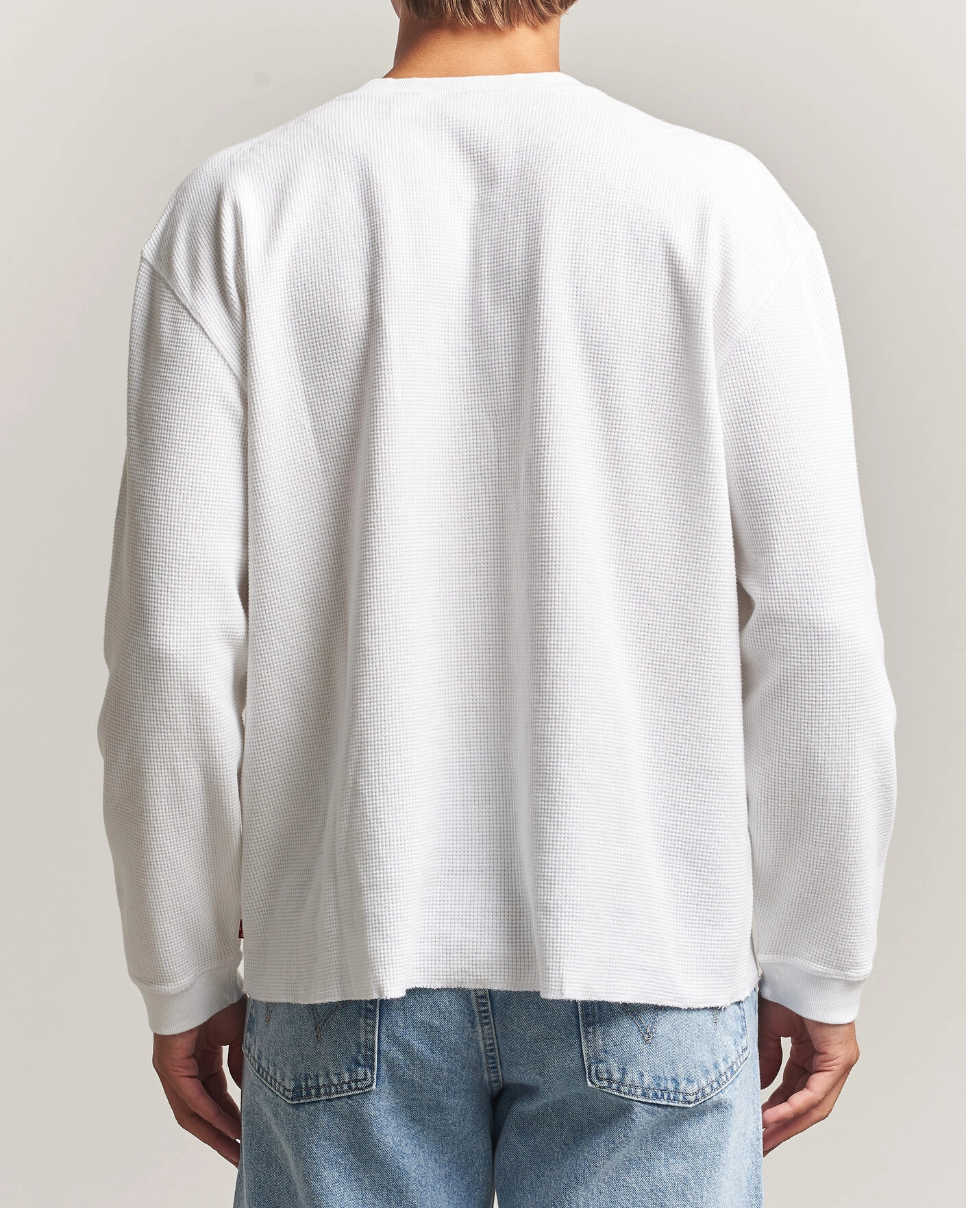 Herr | Tröjor | Levi's | Relaxed Henley Bright White