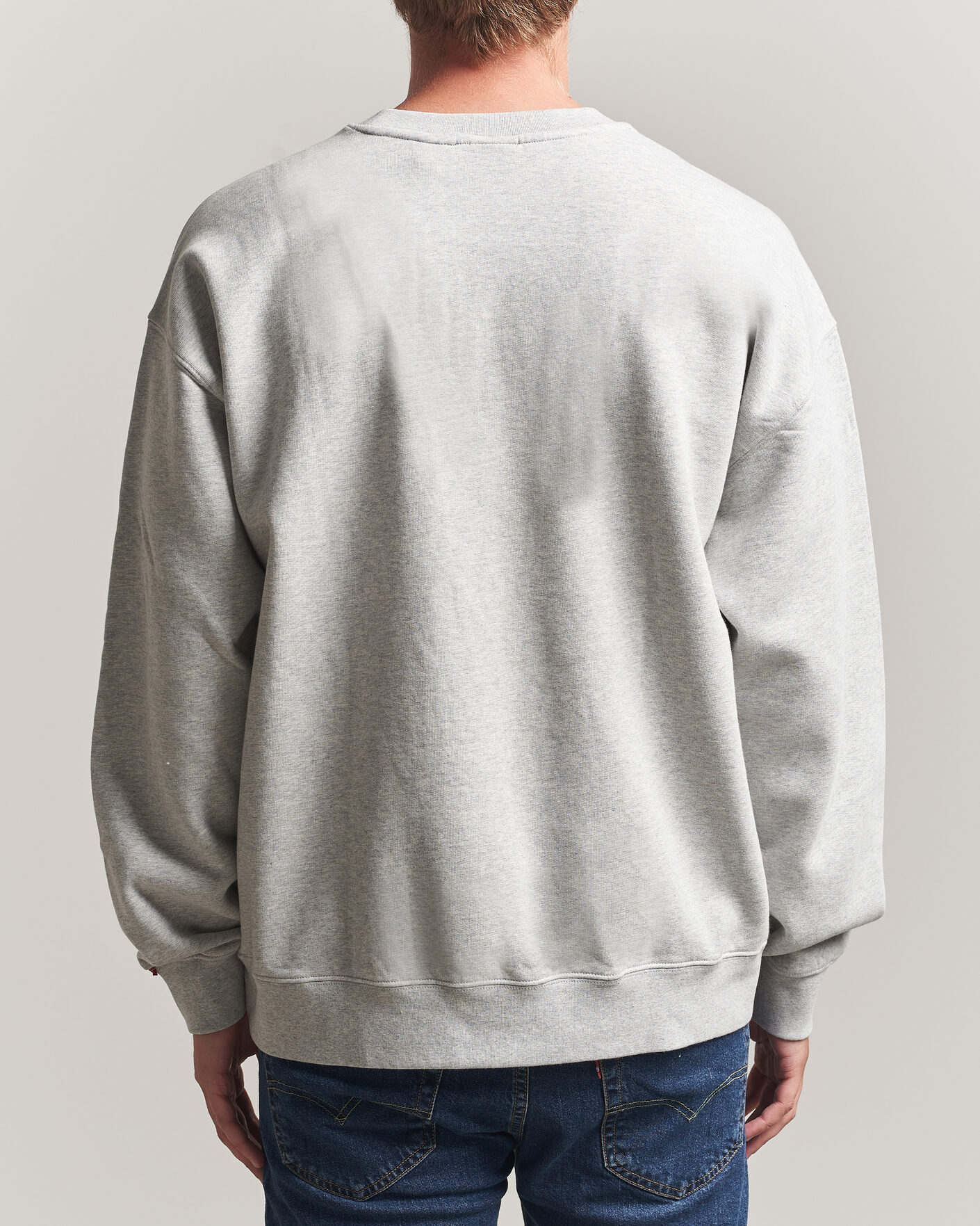 Herr | Tröjor | Levi's | Authentic Crew Neck Sweatshirt Light Grey Heather