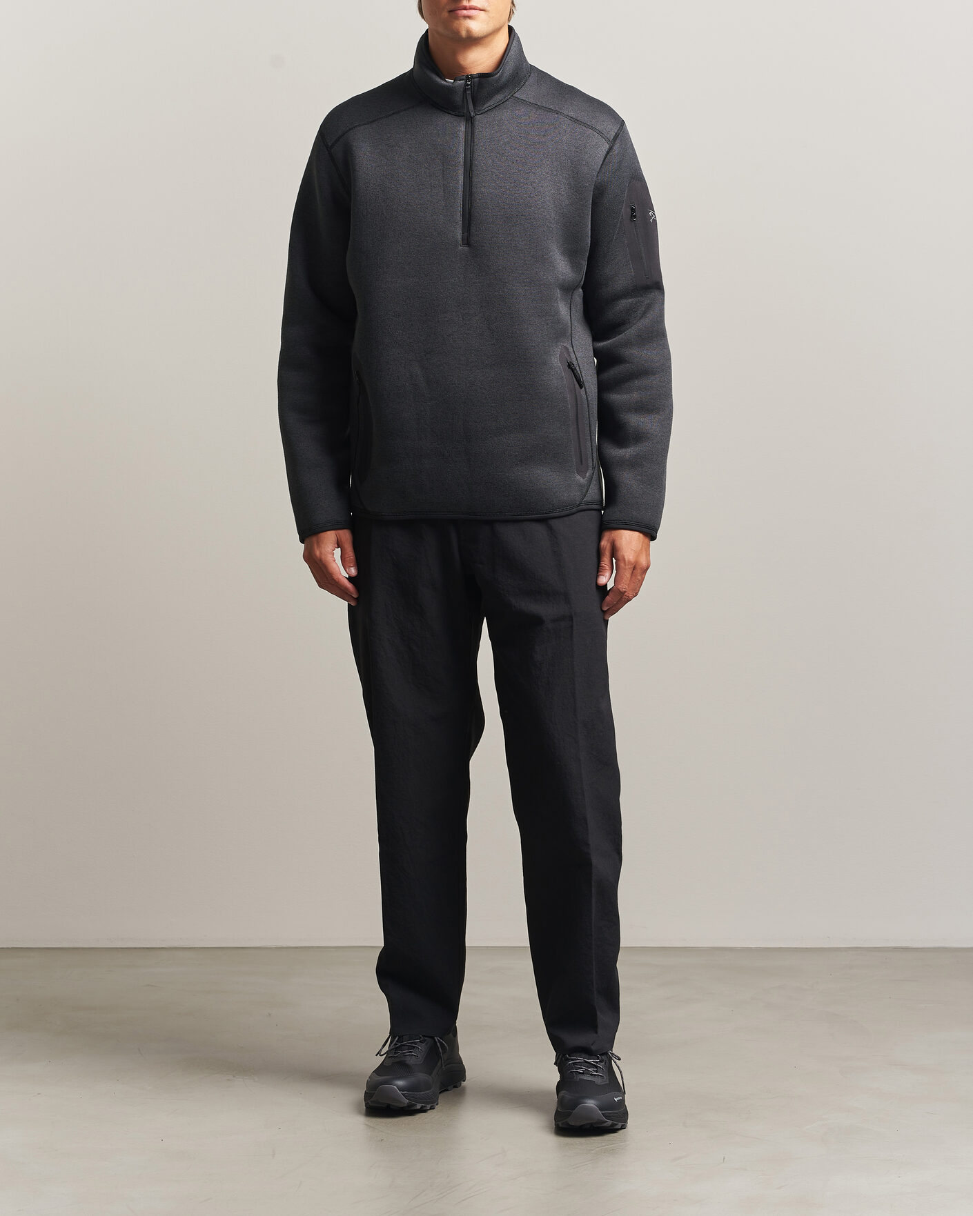 Herr | Tröjor | Arc'teryx | Covert Half Zip Black Heather