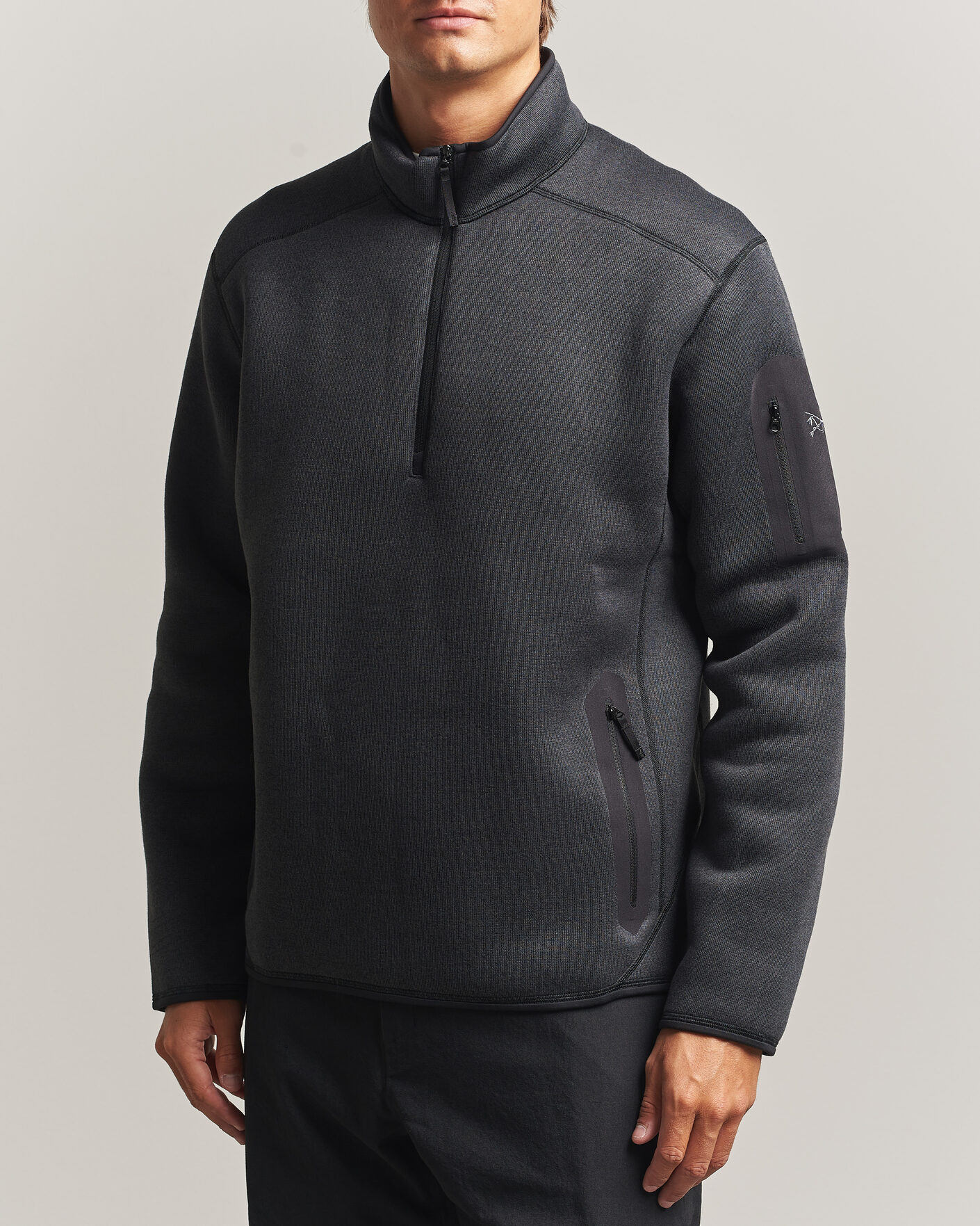 Herr | Tröjor | Arc'teryx | Covert Half Zip Black Heather