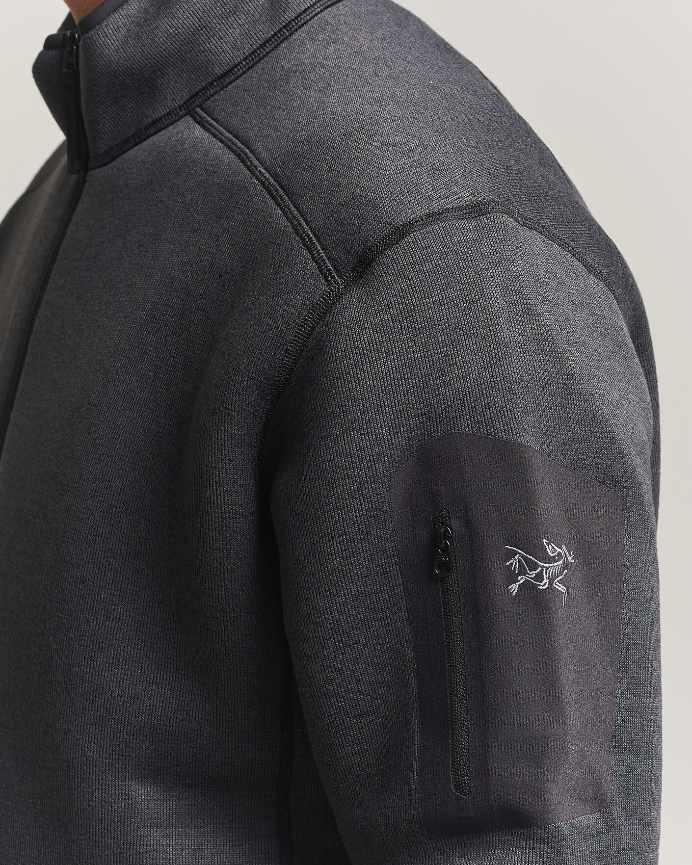Herr | Tröjor | Arc'teryx | Covert Half Zip Black Heather