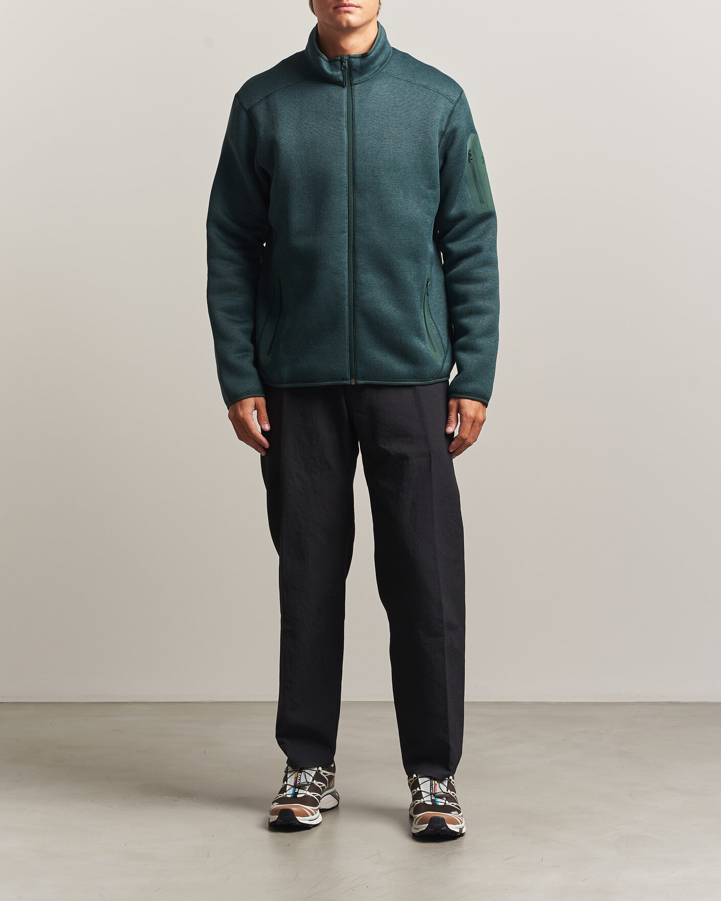 Herr | Tröjor | Arc'teryx | Covert Full Zip Dark Jade Heather
