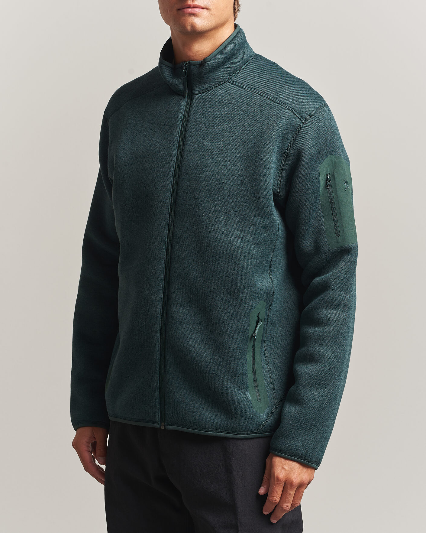 Herr | Tröjor | Arc'teryx | Covert Full Zip Dark Jade Heather