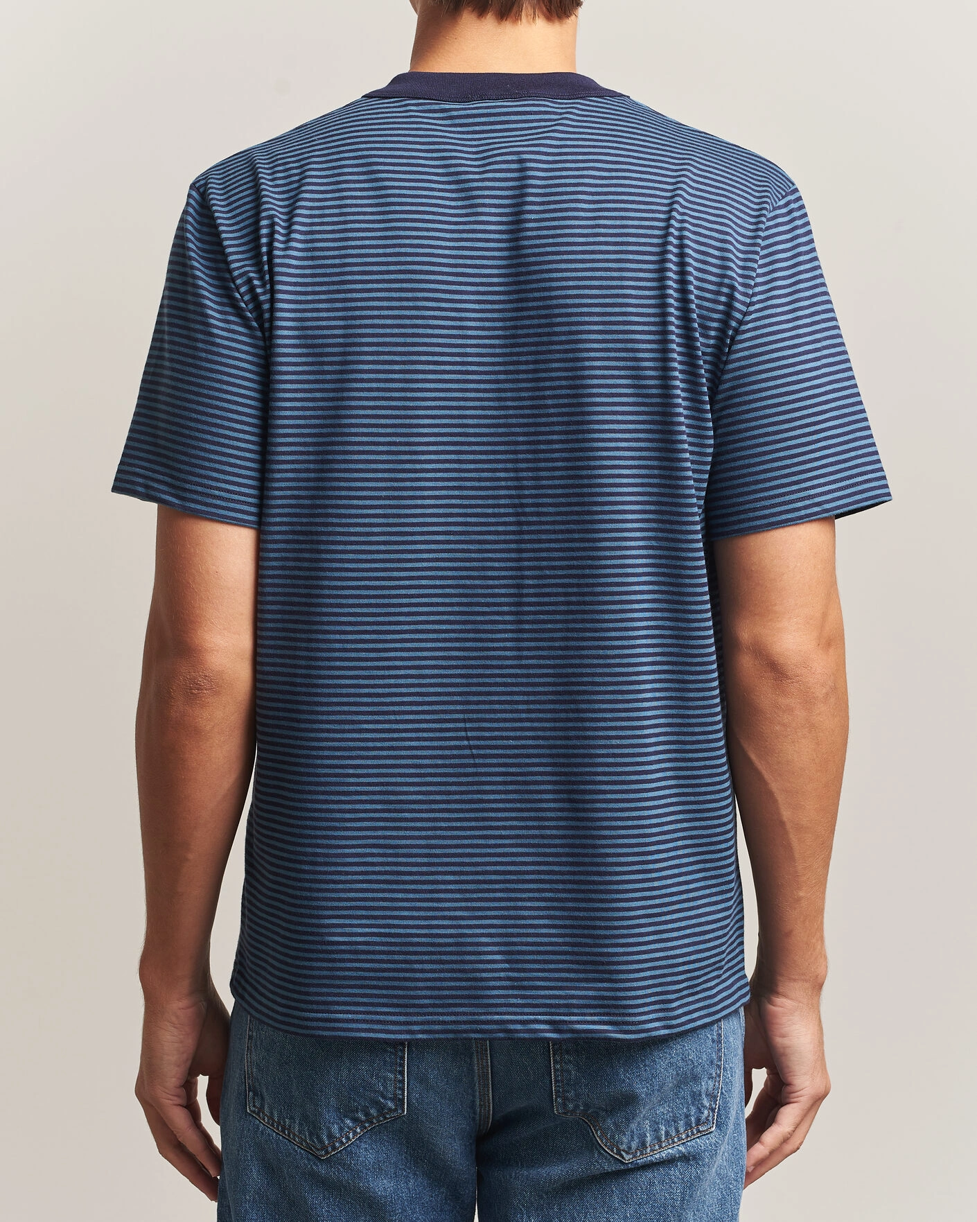 Herr | T-Shirts | Armor-lux | Héritage Callac Striped T-Shirt Navy/Teal