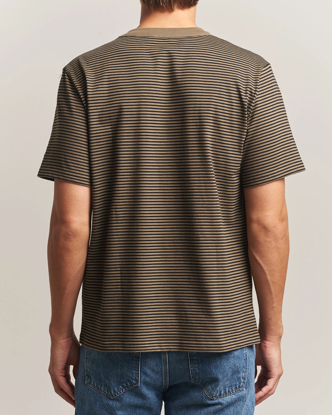 Herr | T-Shirts | Armor-lux | Héritage Callac Striped T-Shirt Olive/Black