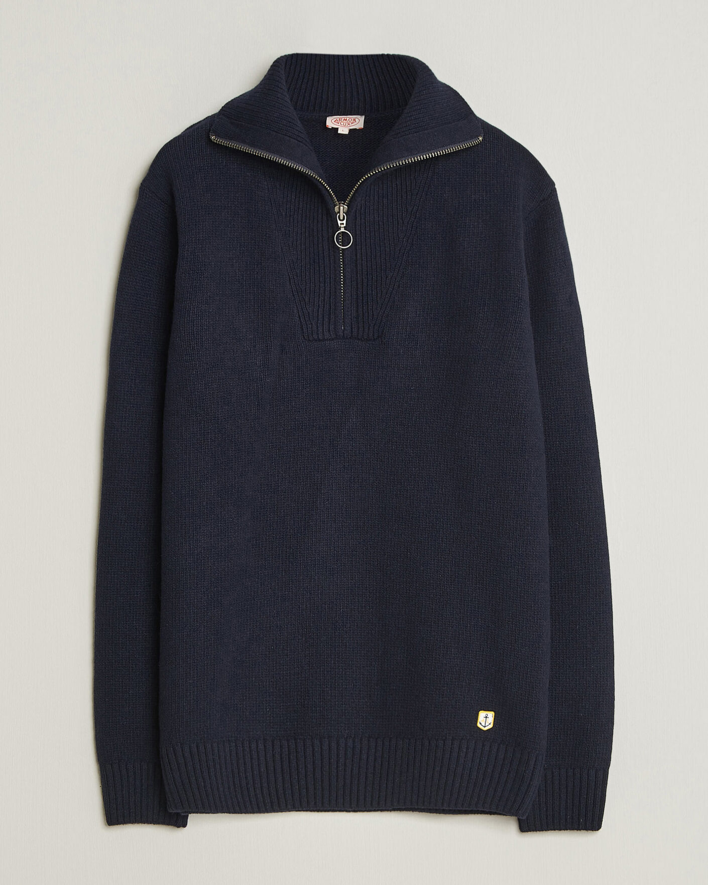 Herr | Tröjor | Armor-lux | Wool Knitted Half Zip Navy