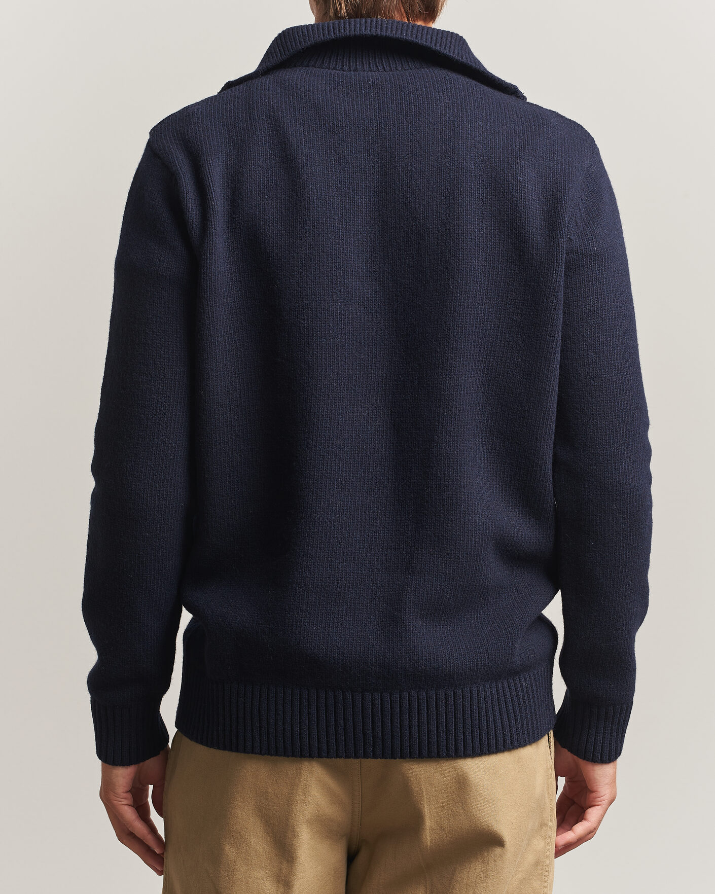 Herr | Tröjor | Armor-lux | Wool Knitted Half Zip Navy