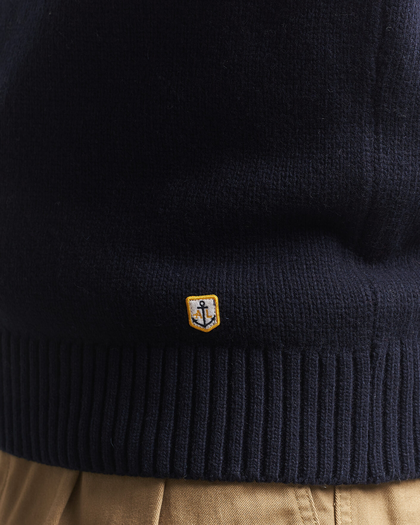 Herr | Tröjor | Armor-lux | Wool Knitted Half Zip Navy