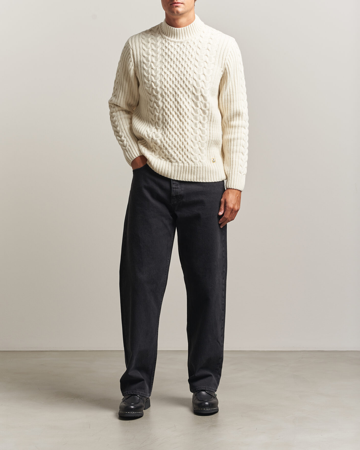 Herr | Tröjor | Armor-lux | Wool Knitted Sweater Nature