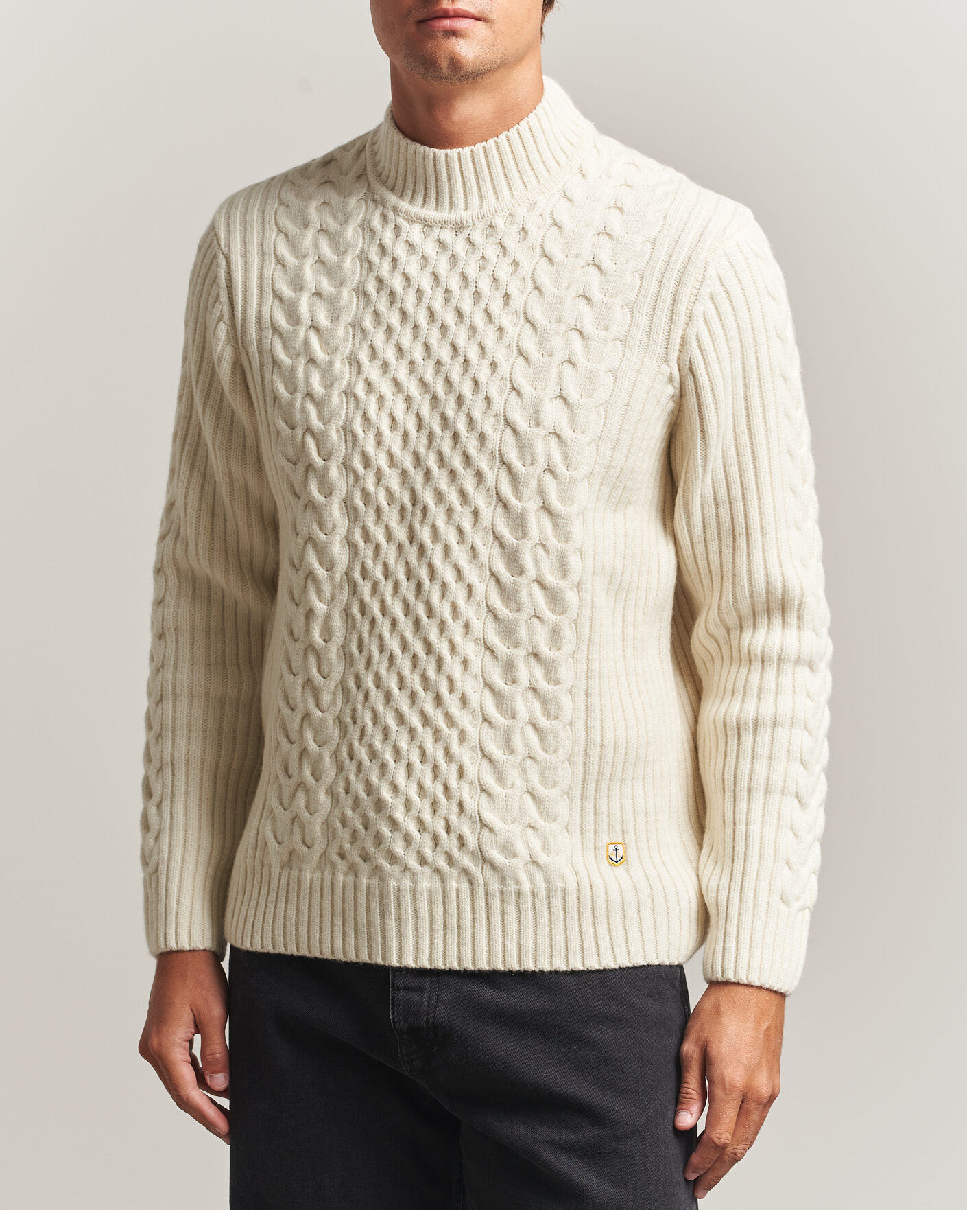 Herr | Tröjor | Armor-lux | Wool Knitted Sweater Nature