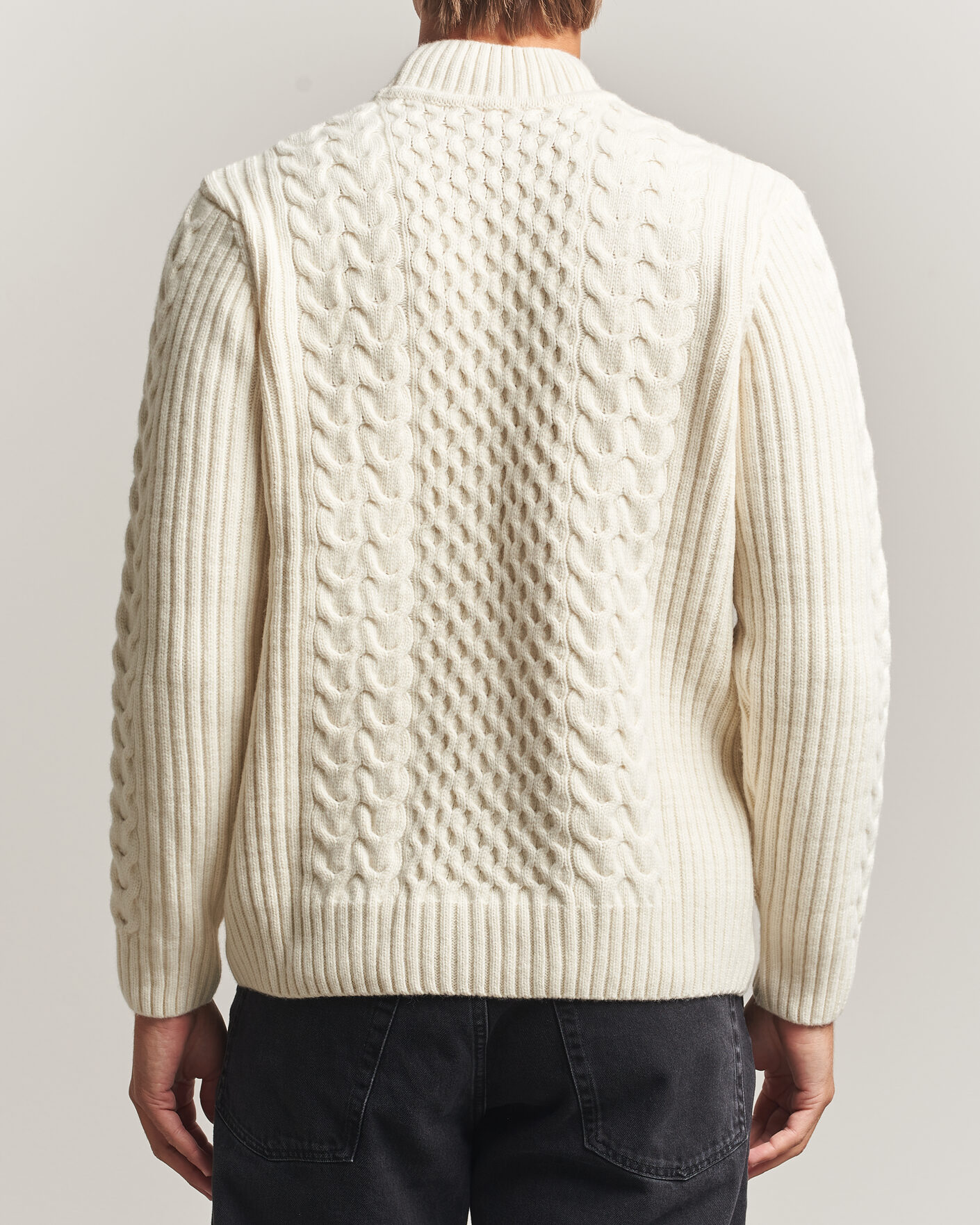 Herr | Tröjor | Armor-lux | Wool Knitted Sweater Nature