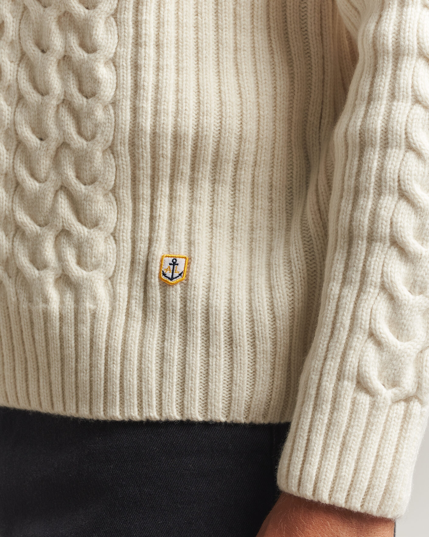 Herr | Tröjor | Armor-lux | Wool Knitted Sweater Nature