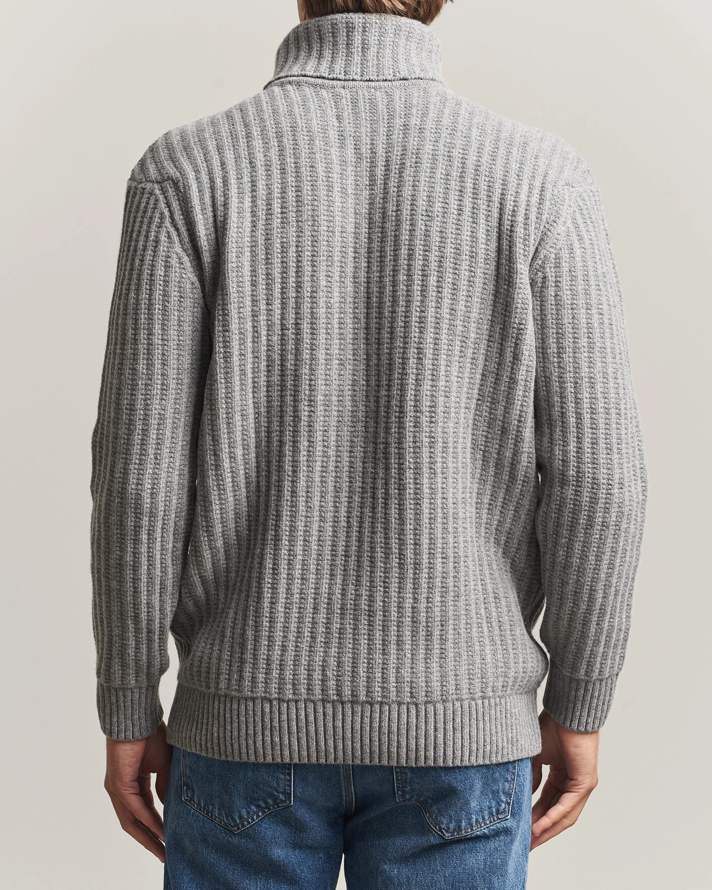Herr | Tröjor | Armor-lux | Wool Knitted Rollneck Slate