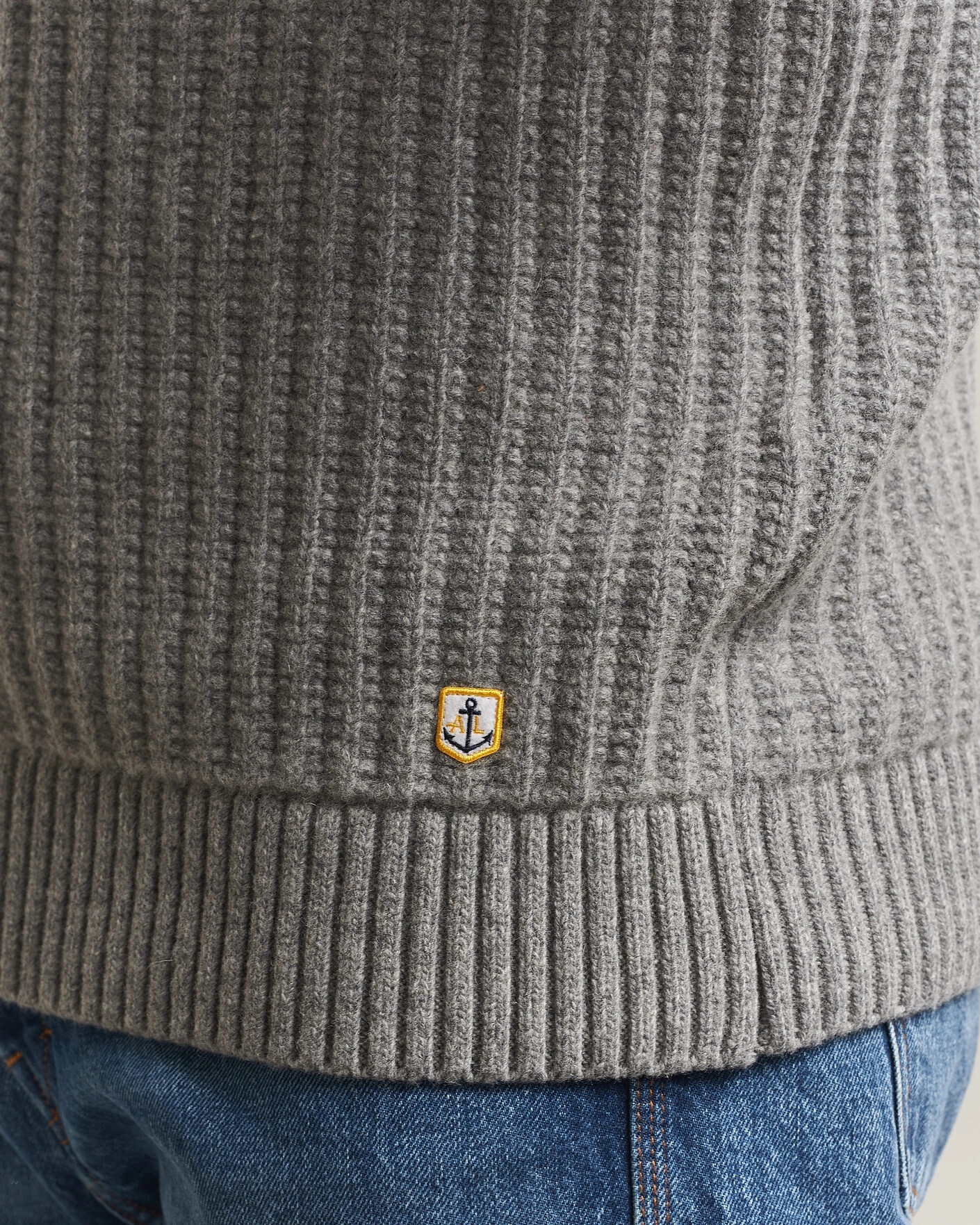 Herr | Tröjor | Armor-lux | Wool Knitted Rollneck Slate