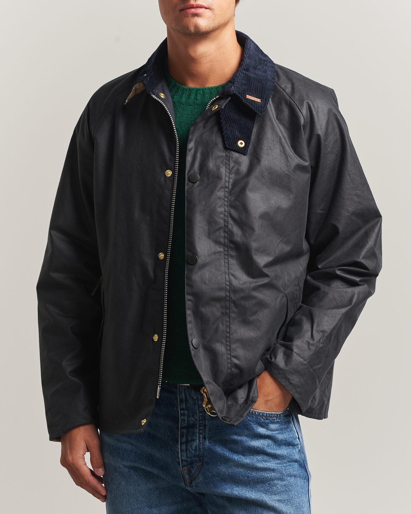 Herr | Jackor | Barbour Lifestyle | Icons Transport Wax Jacket Navy