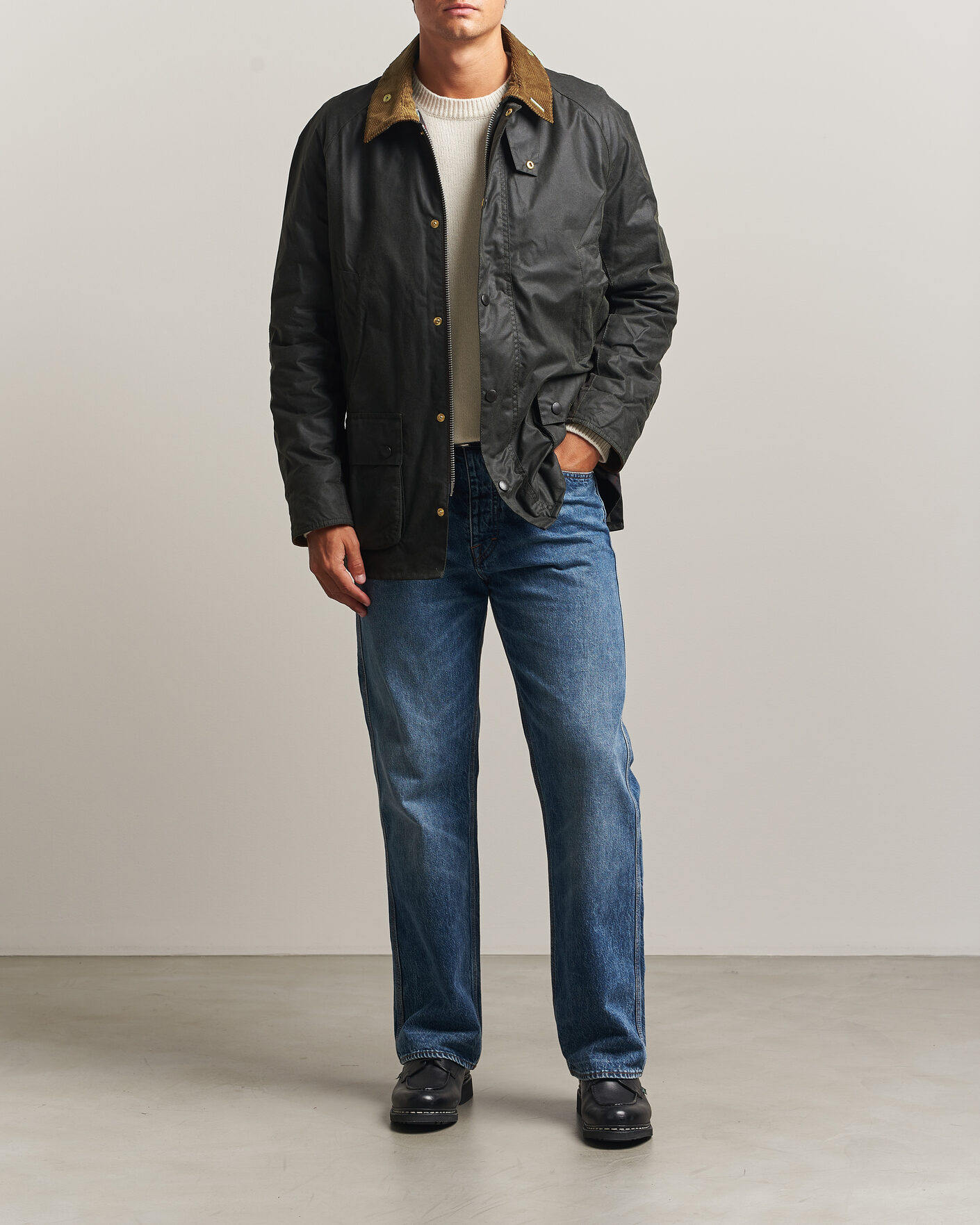 Herr | Jackor | Barbour Lifestyle | Icons Ashby Wax Jacket Sage