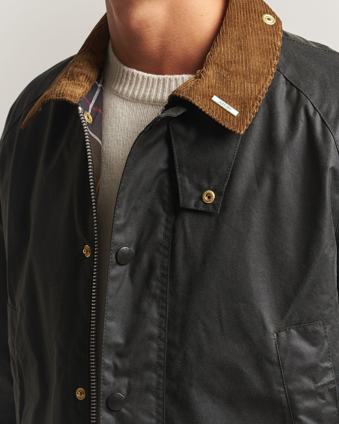 Herr | Jackor | Barbour Lifestyle | Icons Ashby Wax Jacket Sage