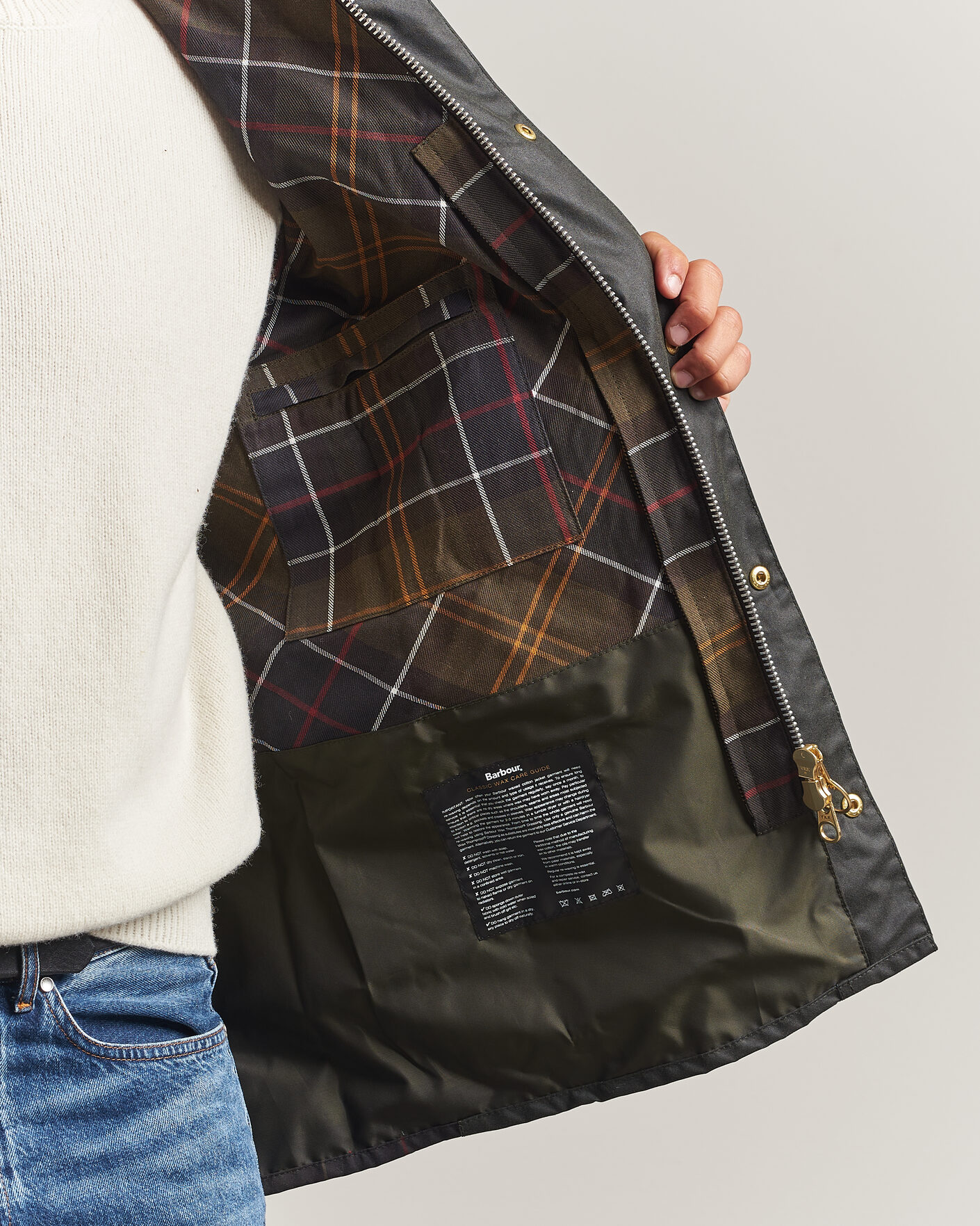 Herr | Jackor | Barbour Lifestyle | Icons Ashby Wax Jacket Sage