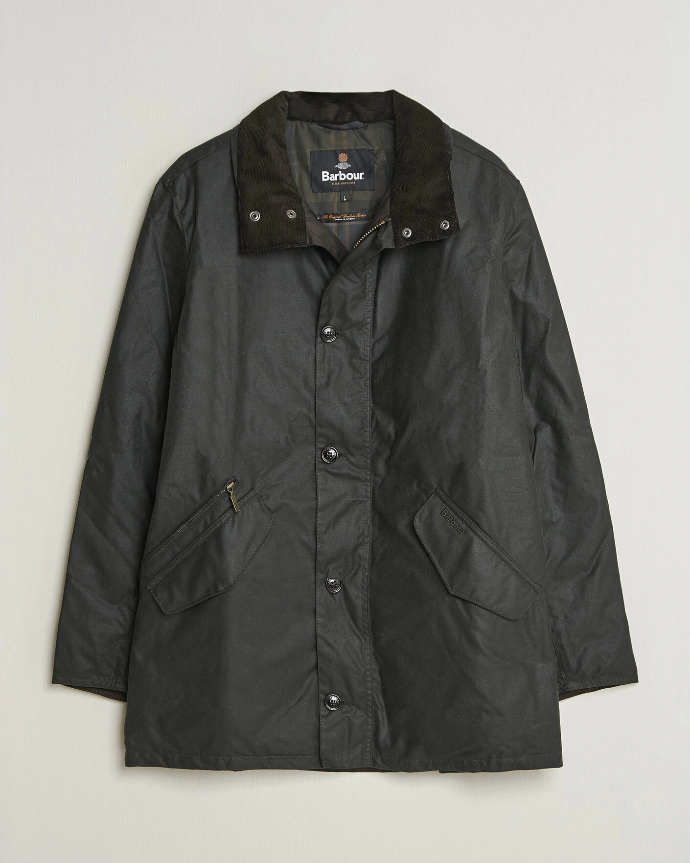 Herr | Jackor | Barbour Lifestyle | Modern Powell Wax Jacket Sage