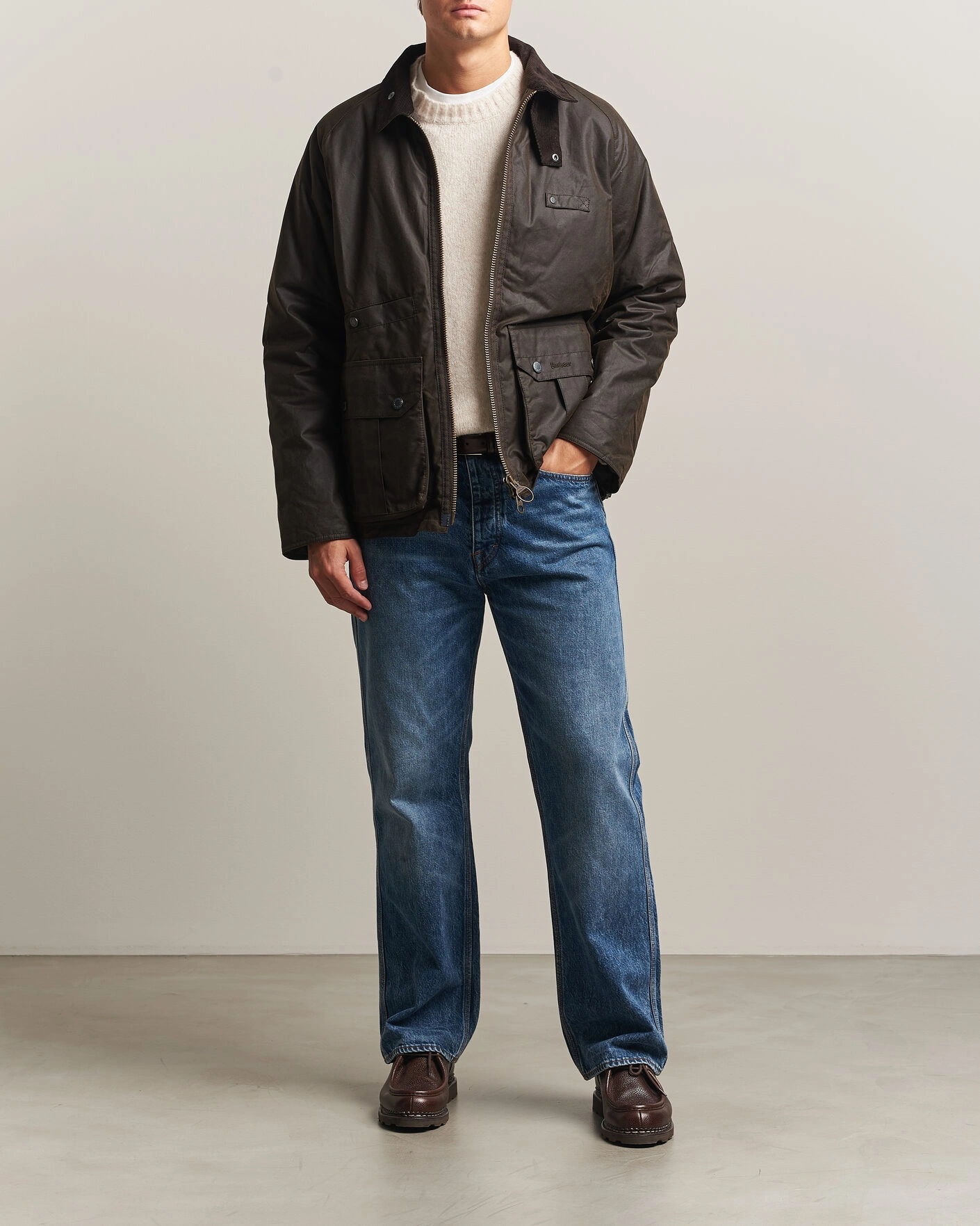 Herr | Jackor | Barbour Lifestyle | Re-Engineered Durran Wax Jacket Dark Brown