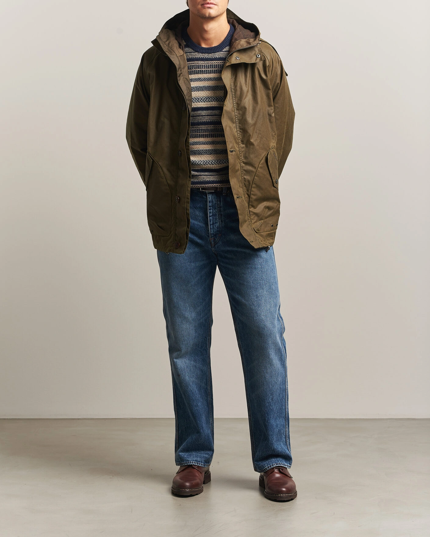 Herr | Jackor | Barbour Lifestyle | Re-Engineered Keiss Wax Parka Beech