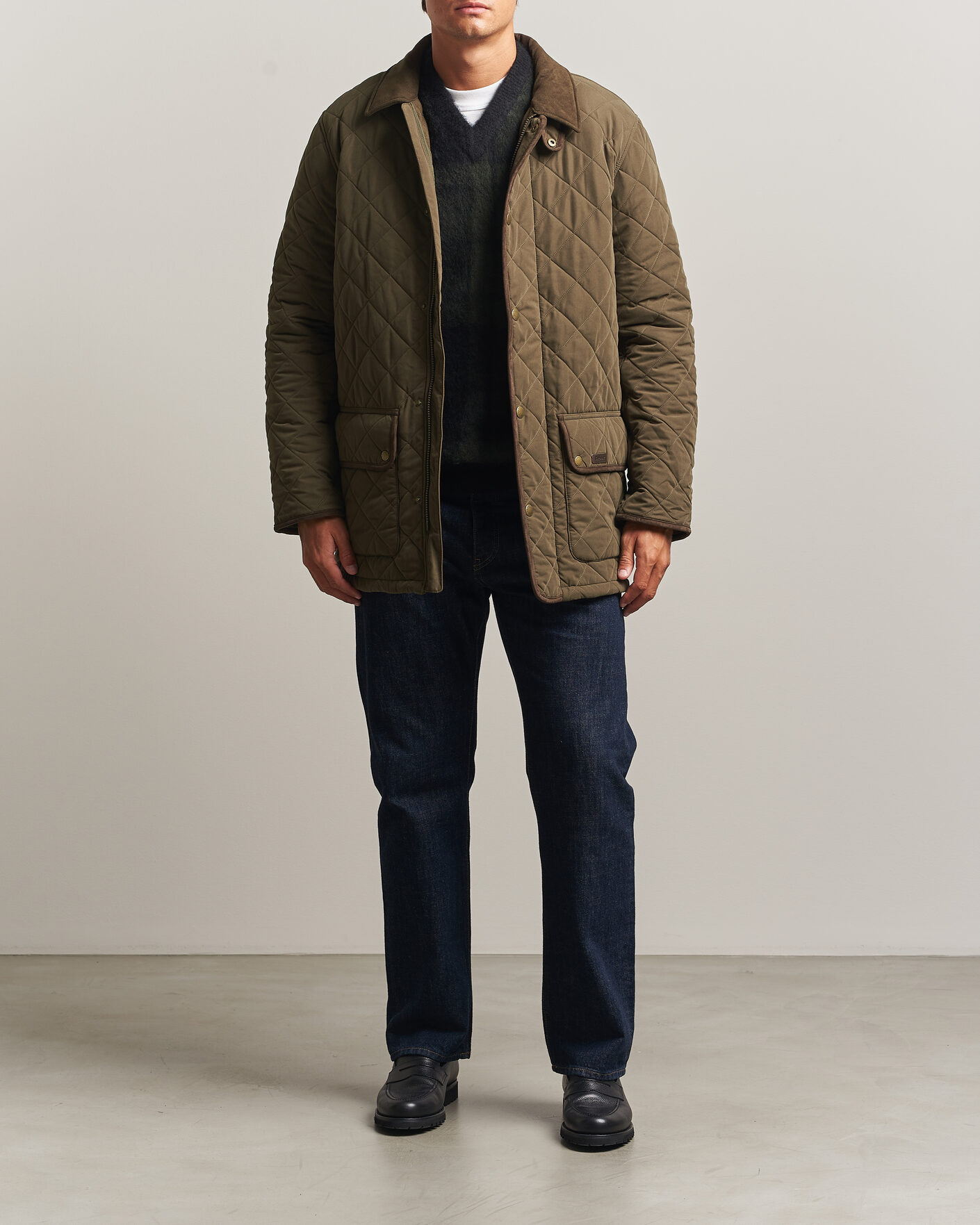 Herr | Jackor | Barbour Lifestyle | Thursby Polarquilt Jacket Dark Olive