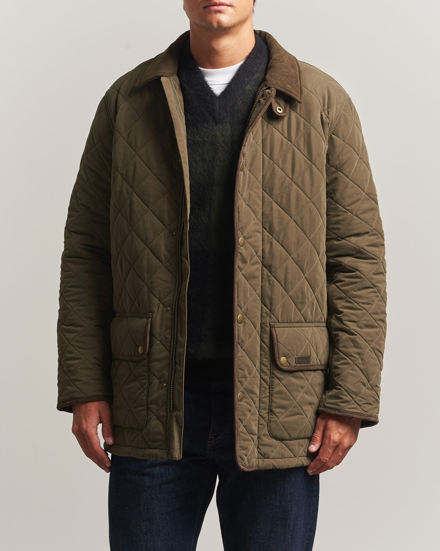 Herr | Jackor | Barbour Lifestyle | Thursby Polarquilt Jacket Dark Olive