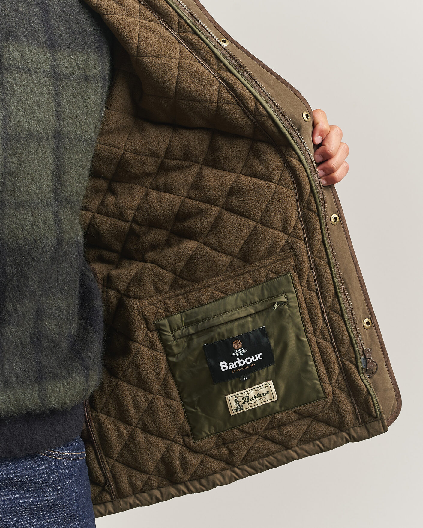 Herr | Jackor | Barbour Lifestyle | Thursby Polarquilt Jacket Dark Olive
