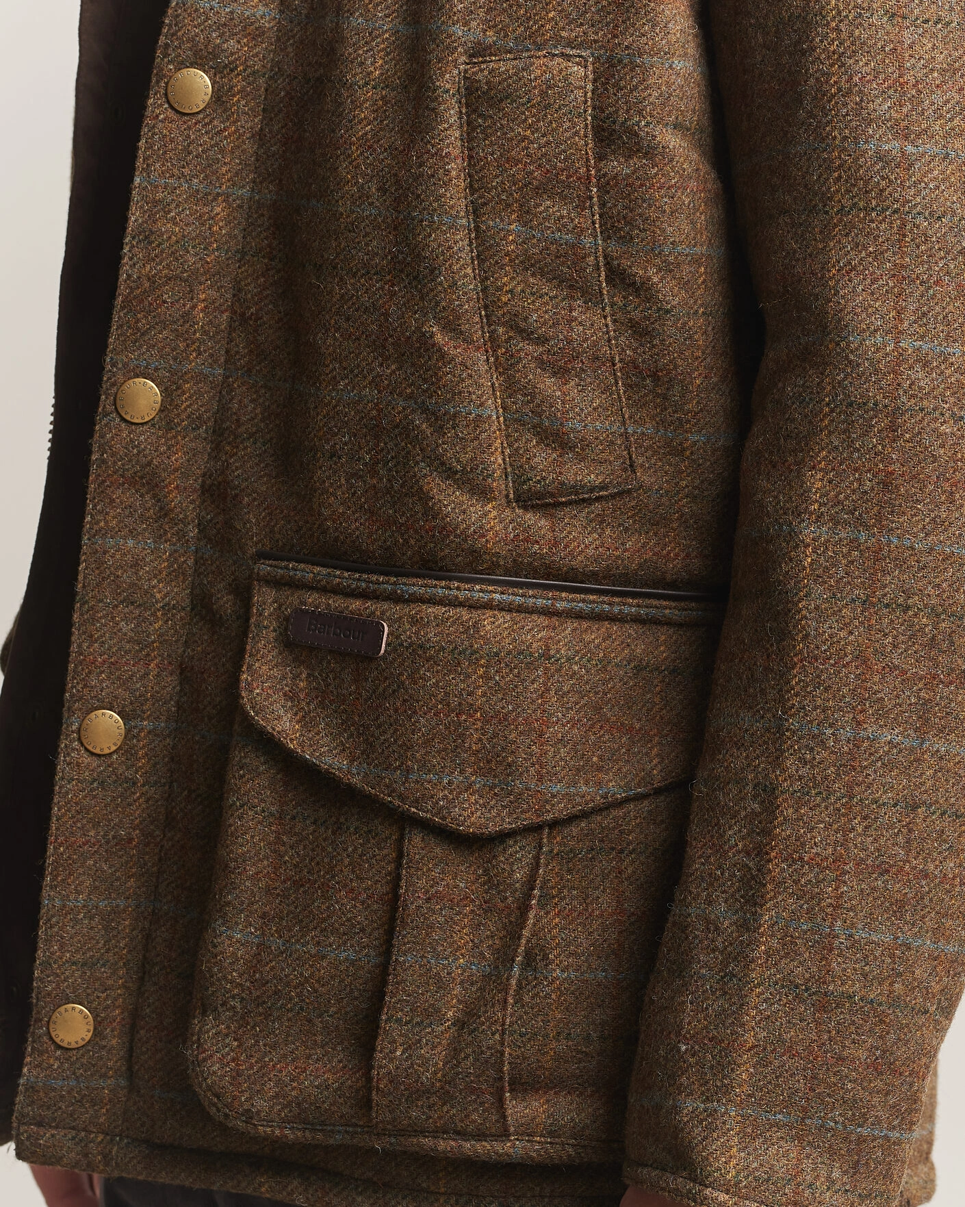 Herr | Jackor | Barbour Lifestyle | Hereford Tweed Wool Jacket Moss Green