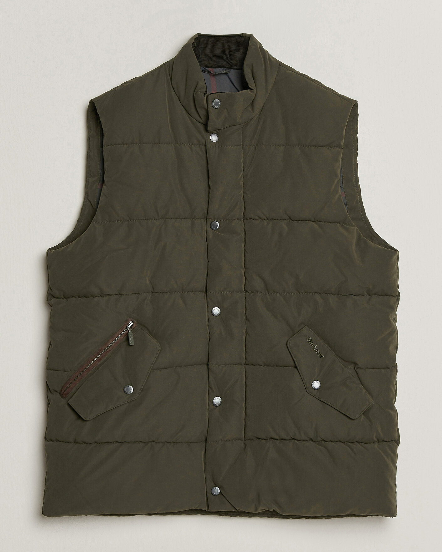 Herr | Västar | Barbour Lifestyle | Powell Puffer Gilet Dark Sage
