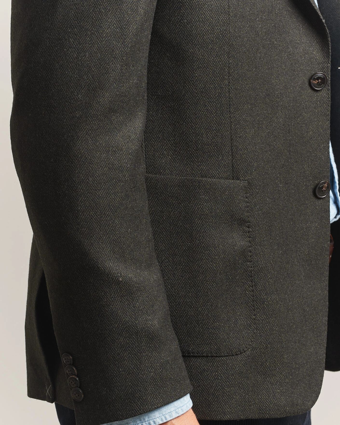 Herr | Kavajer | Barbour Lifestyle | Fairford Herringbone Blazer Forest