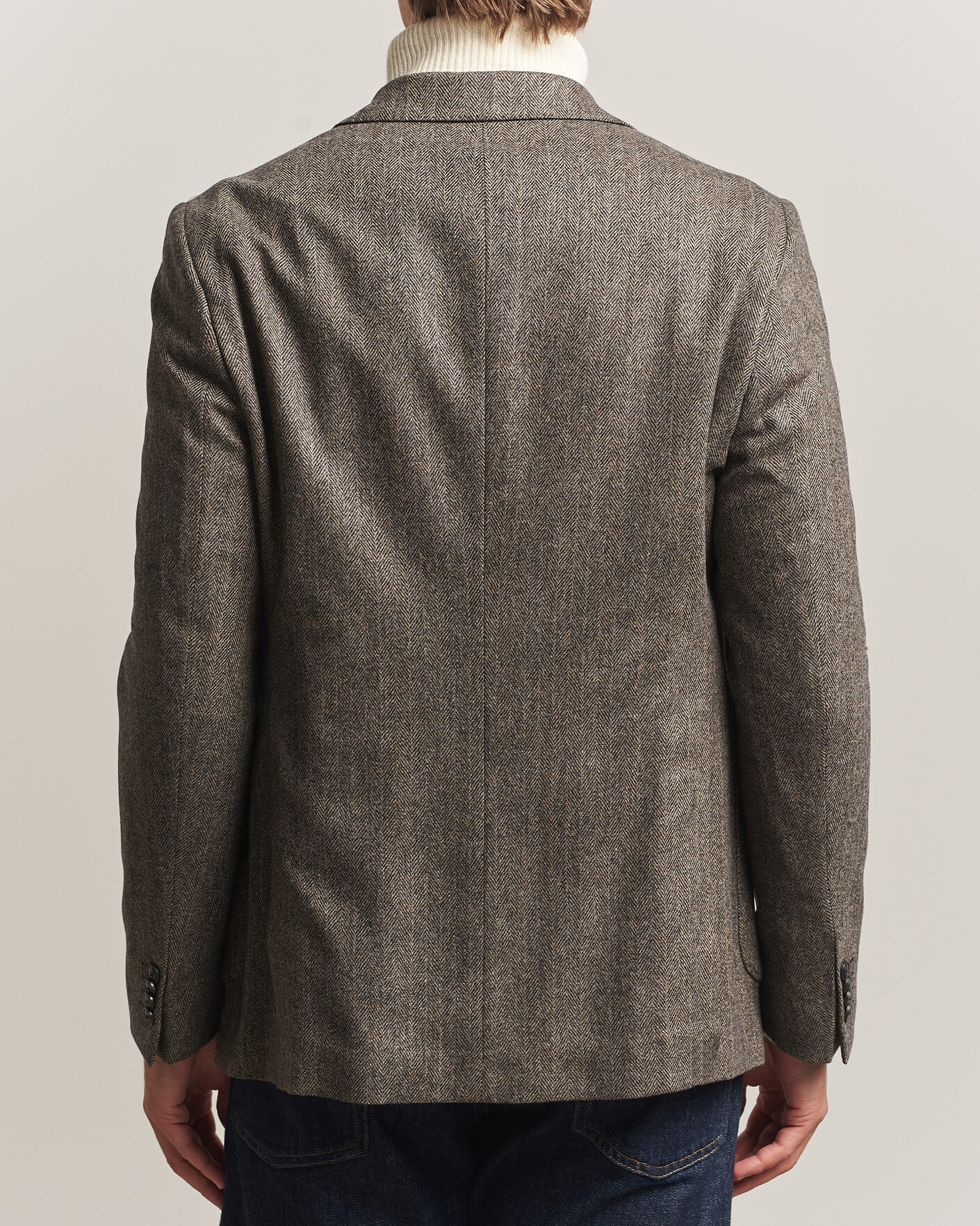 Herr | Kavajer | Barbour Lifestyle | Fairford Herringbone Blazer Grey Marl