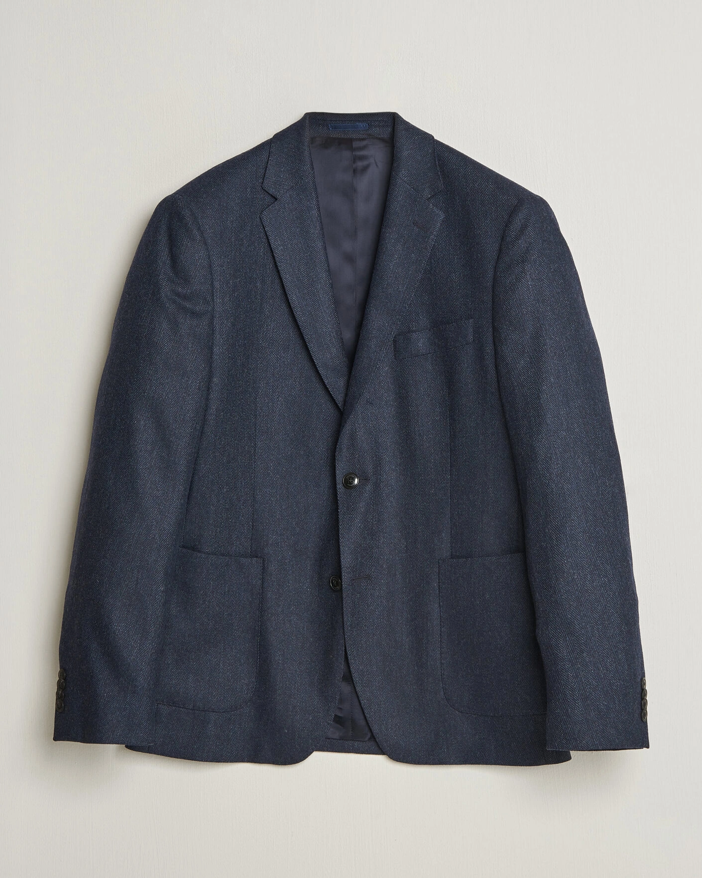 Herr | Kavajer | Barbour Lifestyle | Fairford Herringbone Blazer Navy