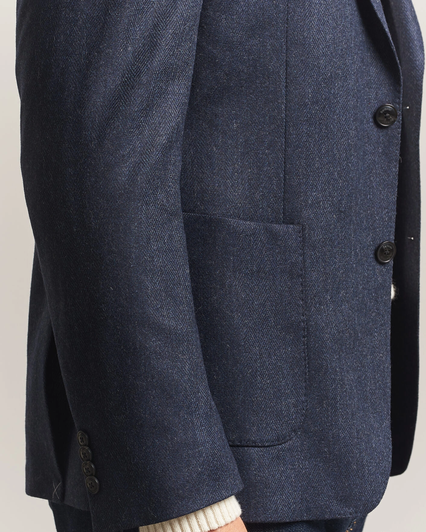 Herr | Kavajer | Barbour Lifestyle | Fairford Herringbone Blazer Navy