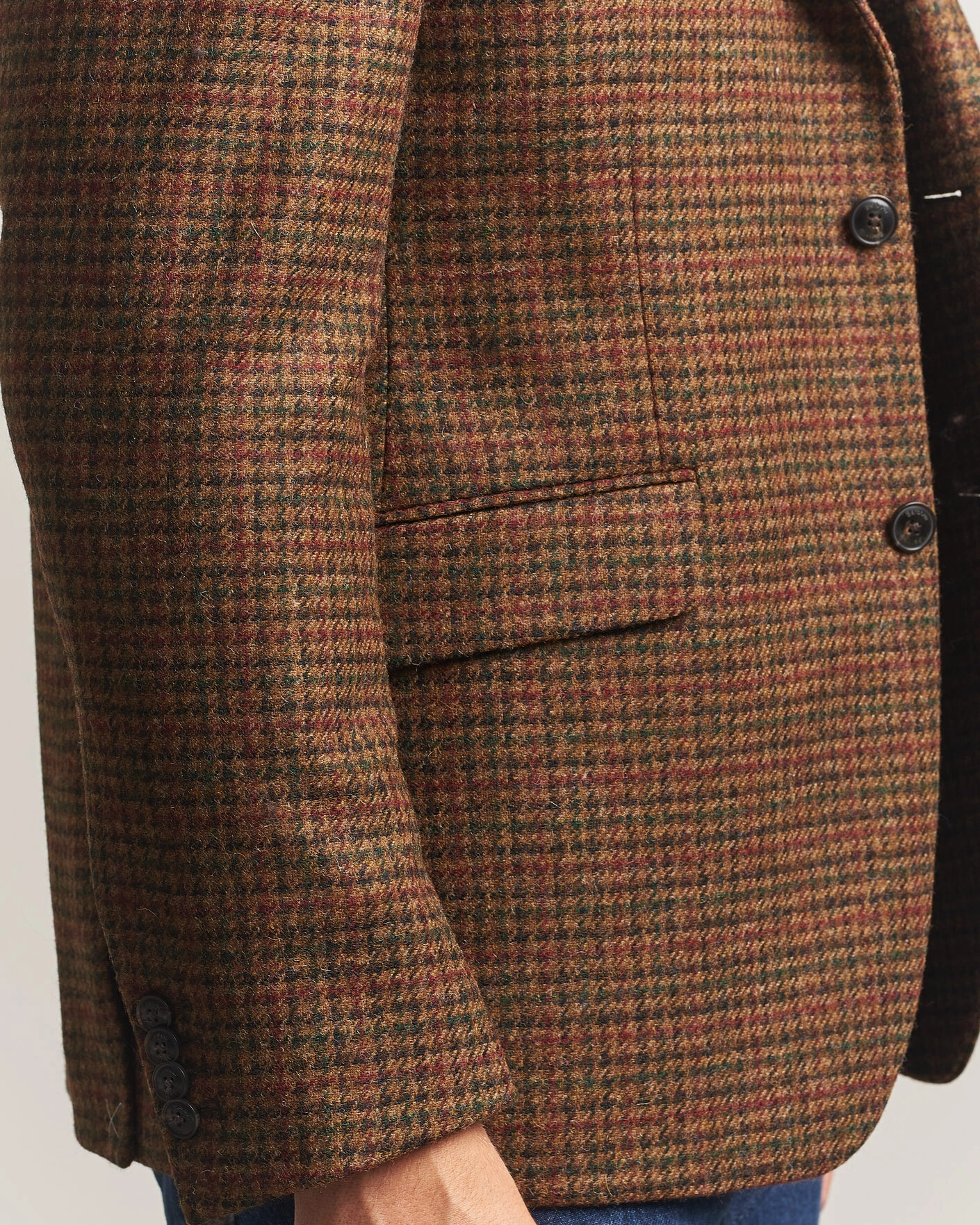 Herr | Kavajer | Barbour Lifestyle | Tindle Moons Houndstooth Blazer Brown