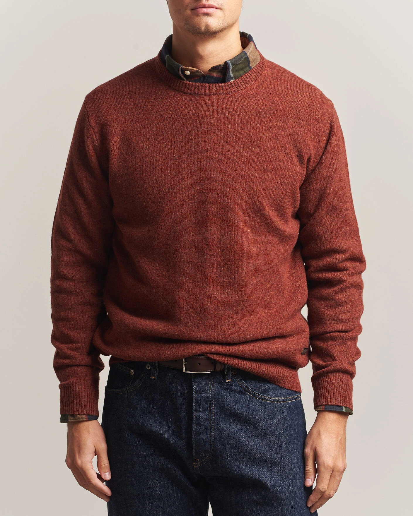 Herr | Tröjor | Barbour Lifestyle | Patch Crew Russet