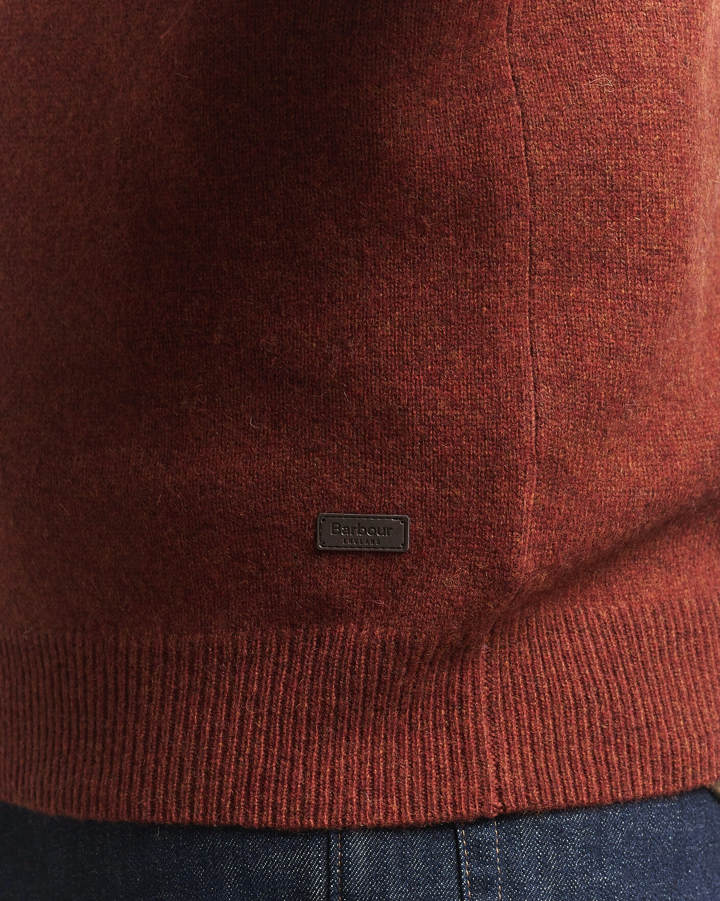 Herr | Tröjor | Barbour Lifestyle | Patch Crew Russet