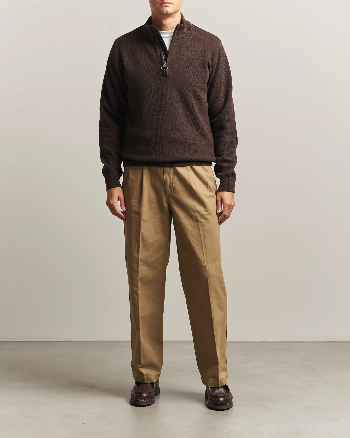 Herr | Tröjor | Barbour Lifestyle | Holden Half Zip Dark Oak