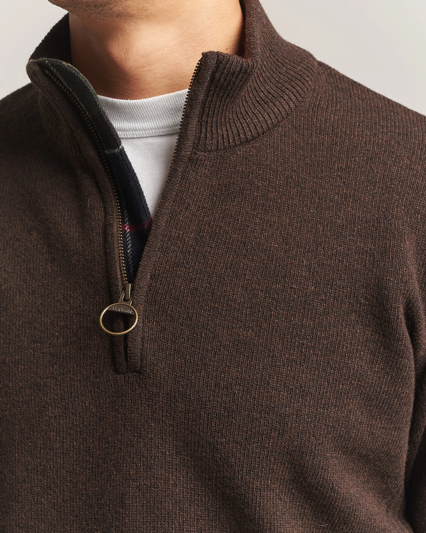Herr | Tröjor | Barbour Lifestyle | Holden Half Zip Dark Oak