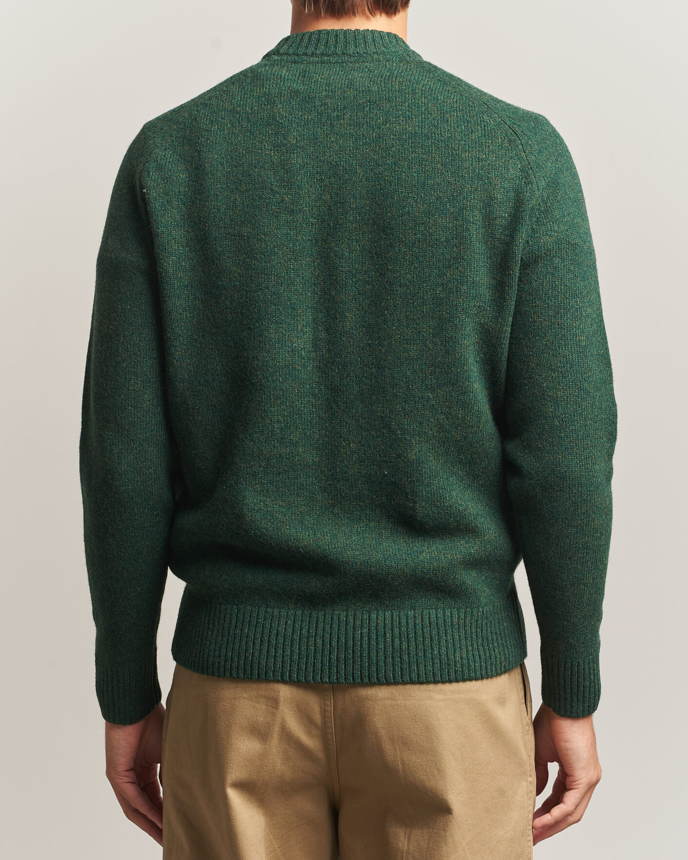 Herr | Tröjor | Barbour Lifestyle | Newtown Lambswool Crewneck Sage