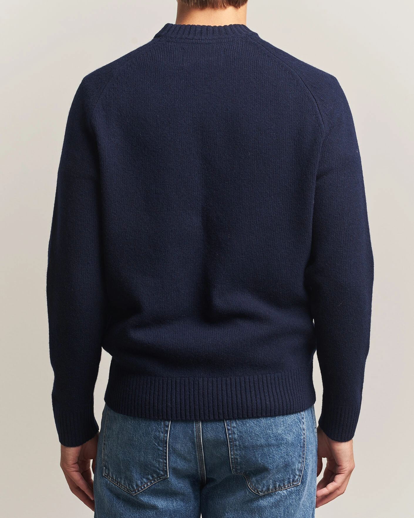 Herr | Tröjor | Barbour Lifestyle | Newtown Lambswool Crewneck Navy